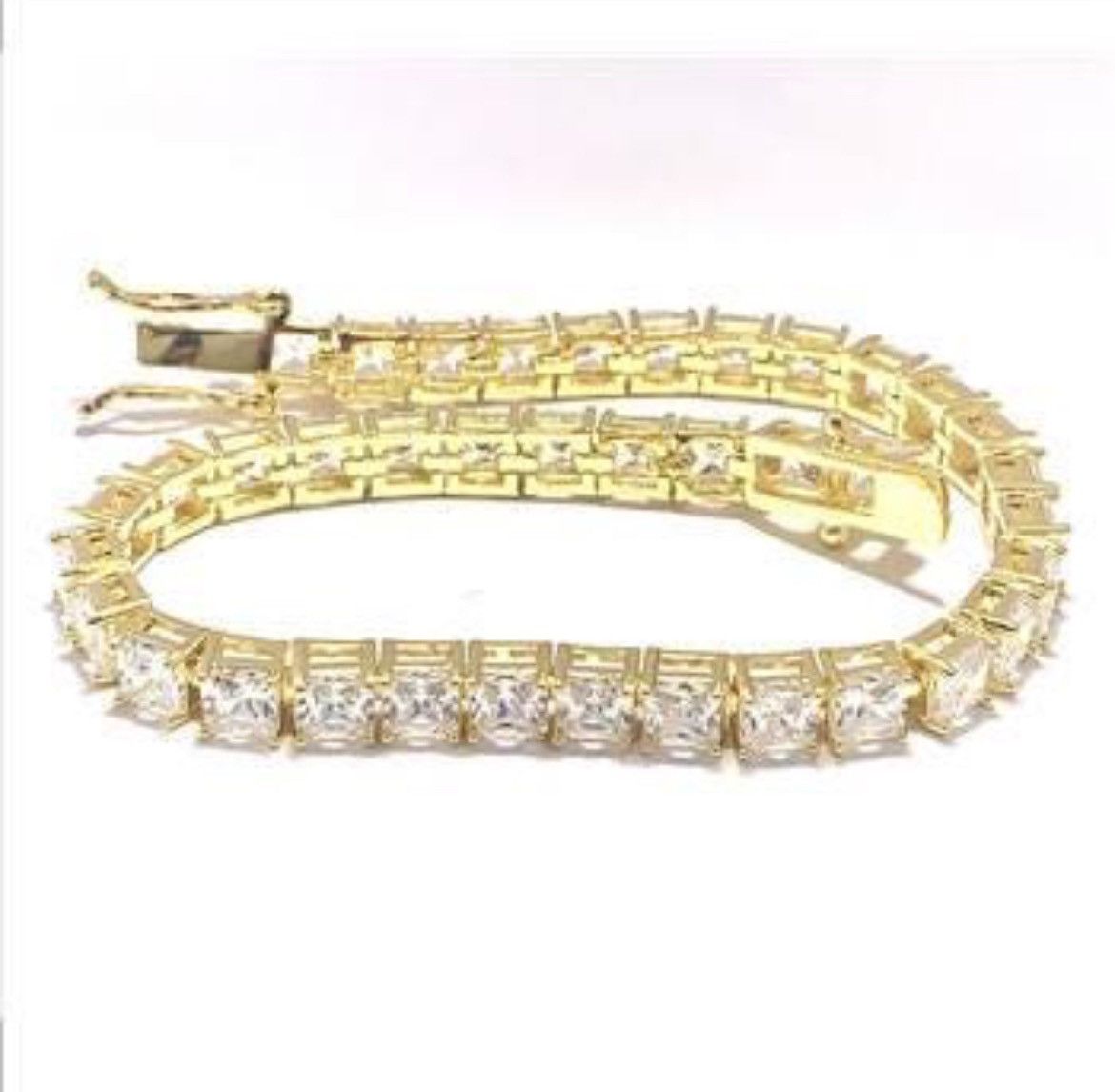 Other 7.00ctw VVS-F Diamond Tennis Bracelet 7” Statement Bracelet Size ONE SIZE - 1 Thumbnail