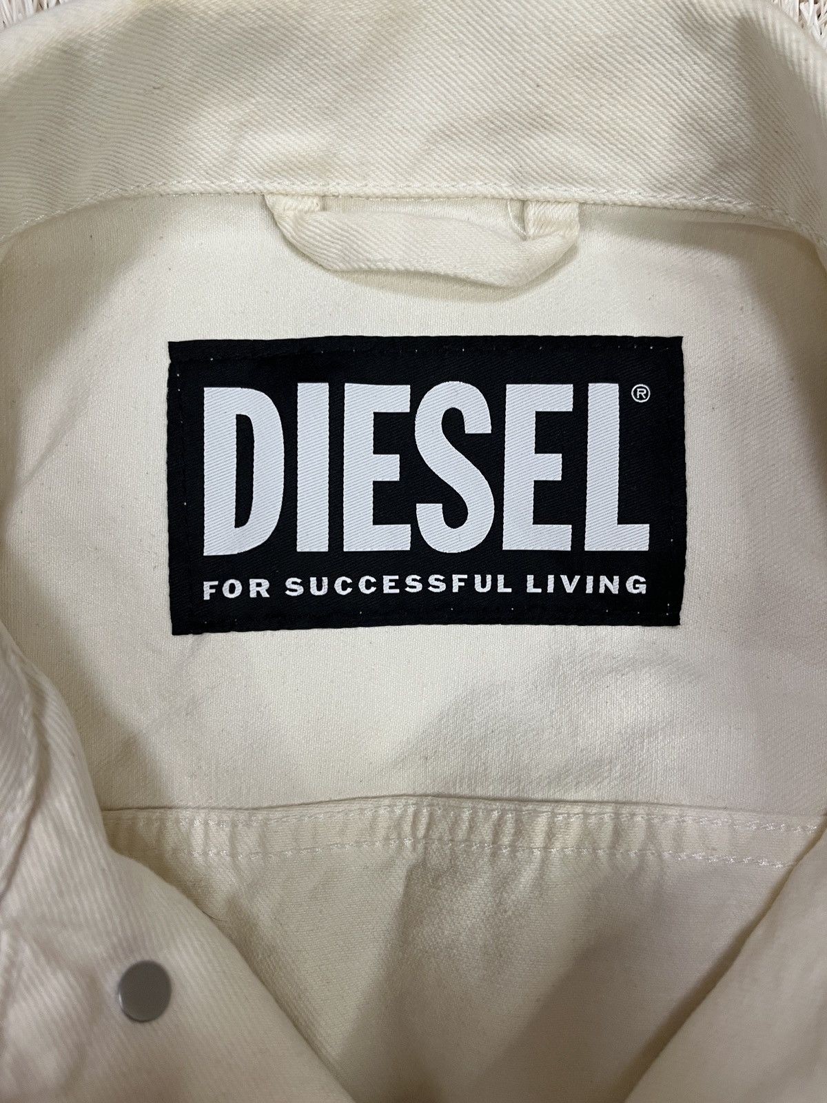 Diesel DIESEL Back Print Cotton White Denim Jacket Mens size small Size US S / EU 44-46 / 1 - 3 Thumbnail