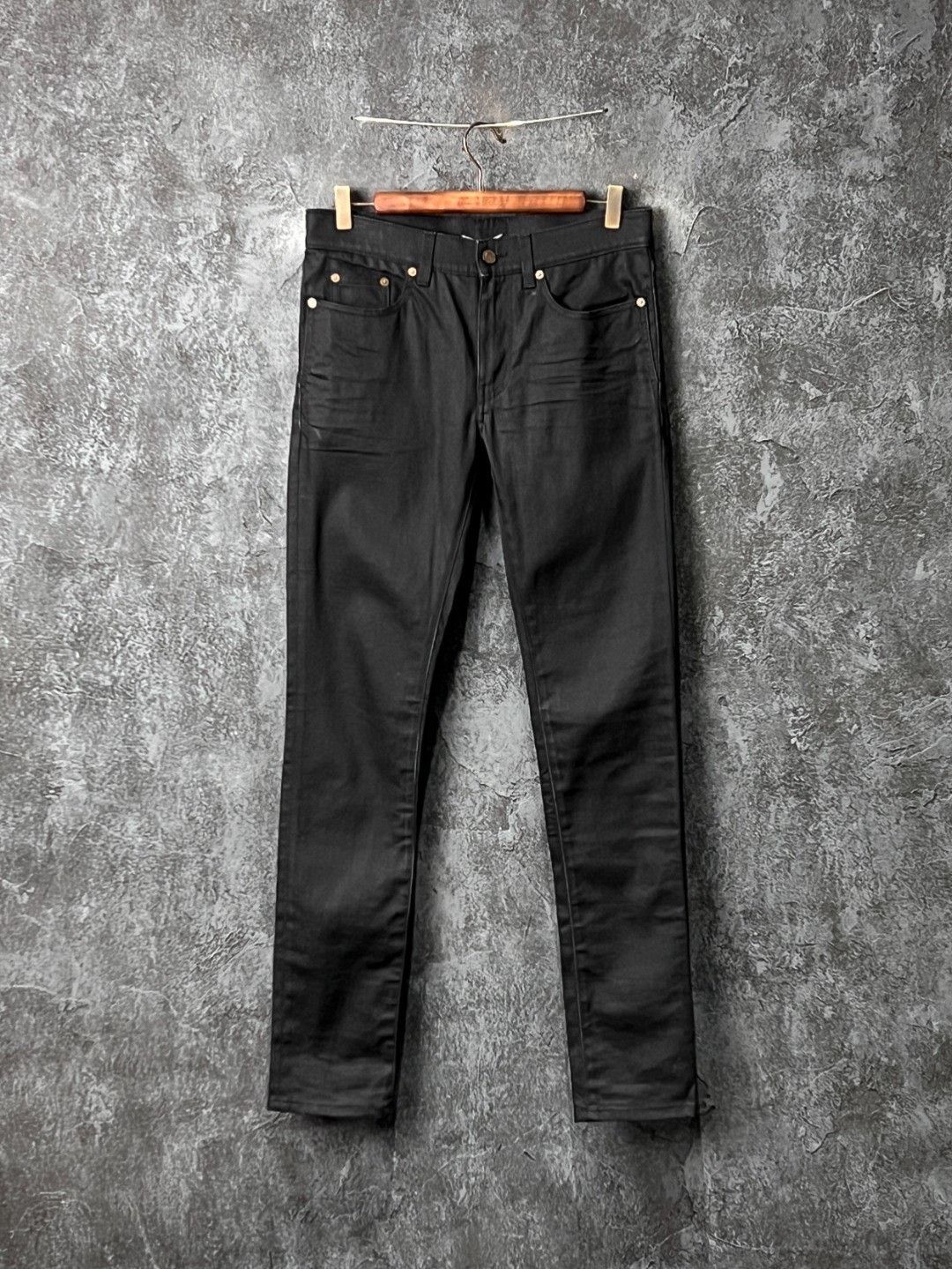 Saint Laurent Paris Saint Laurent Black Cotton Jeans Size US 34 / EU 50 - 1 Thumbnail
