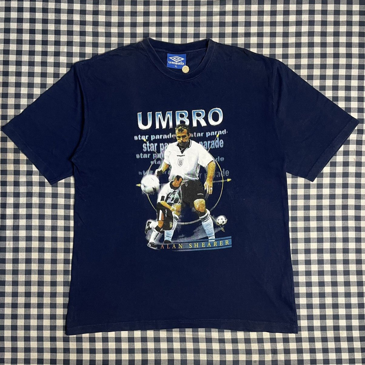 Umbro × Vintage England National team ALAN SHEARER UMRO Vintage Tee Size US XL / EU 56 / 4 - 1 Thumbnail