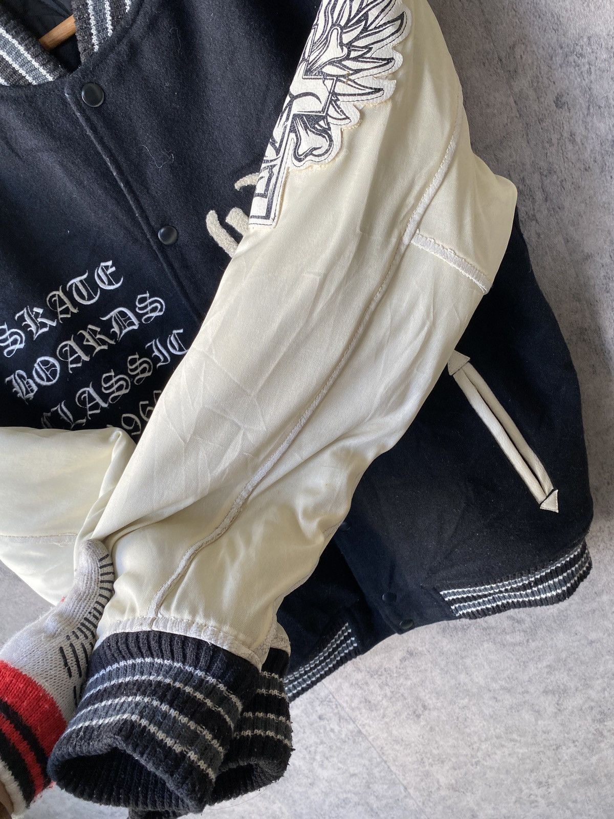 Japanese Brand × Santa Cruz Skateboards × Vans Y2K Vans Japan Skateboards Classic Varsity Jacket Size US L / EU 52-54 / 3 - 10 Thumbnail