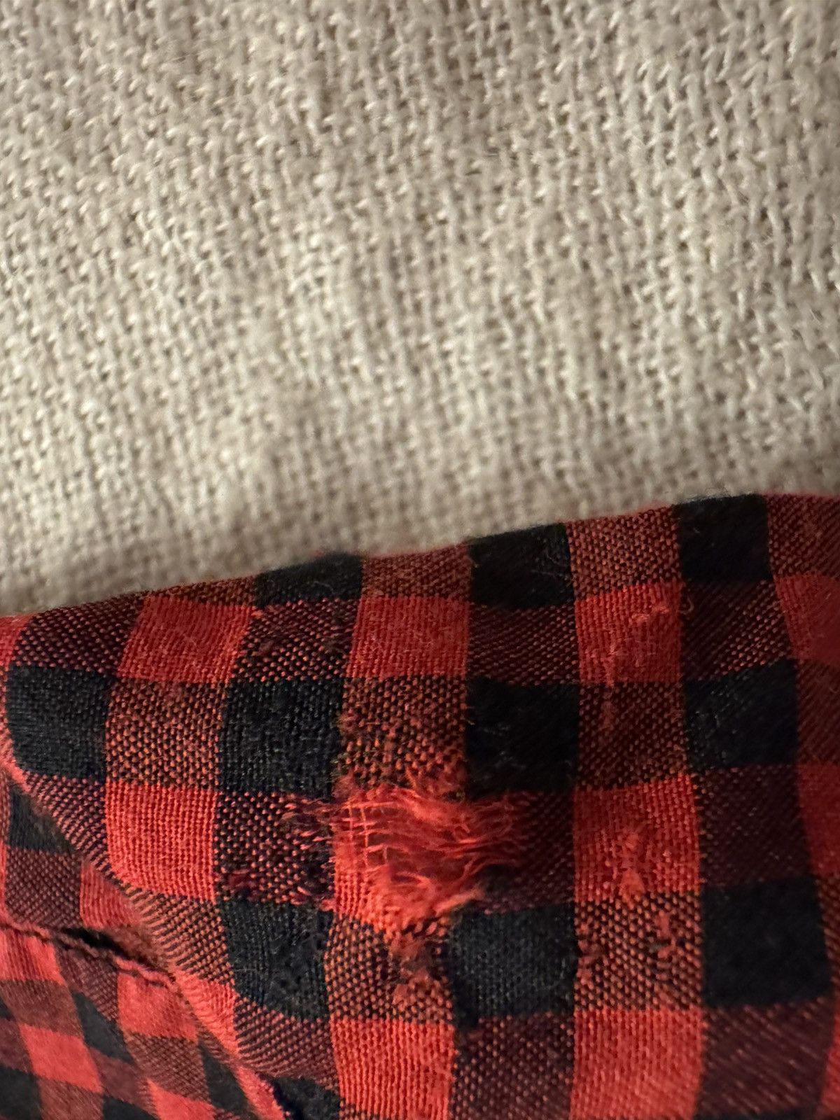 Rare SL Hedi 2015 cotton / silk checked western flannel
