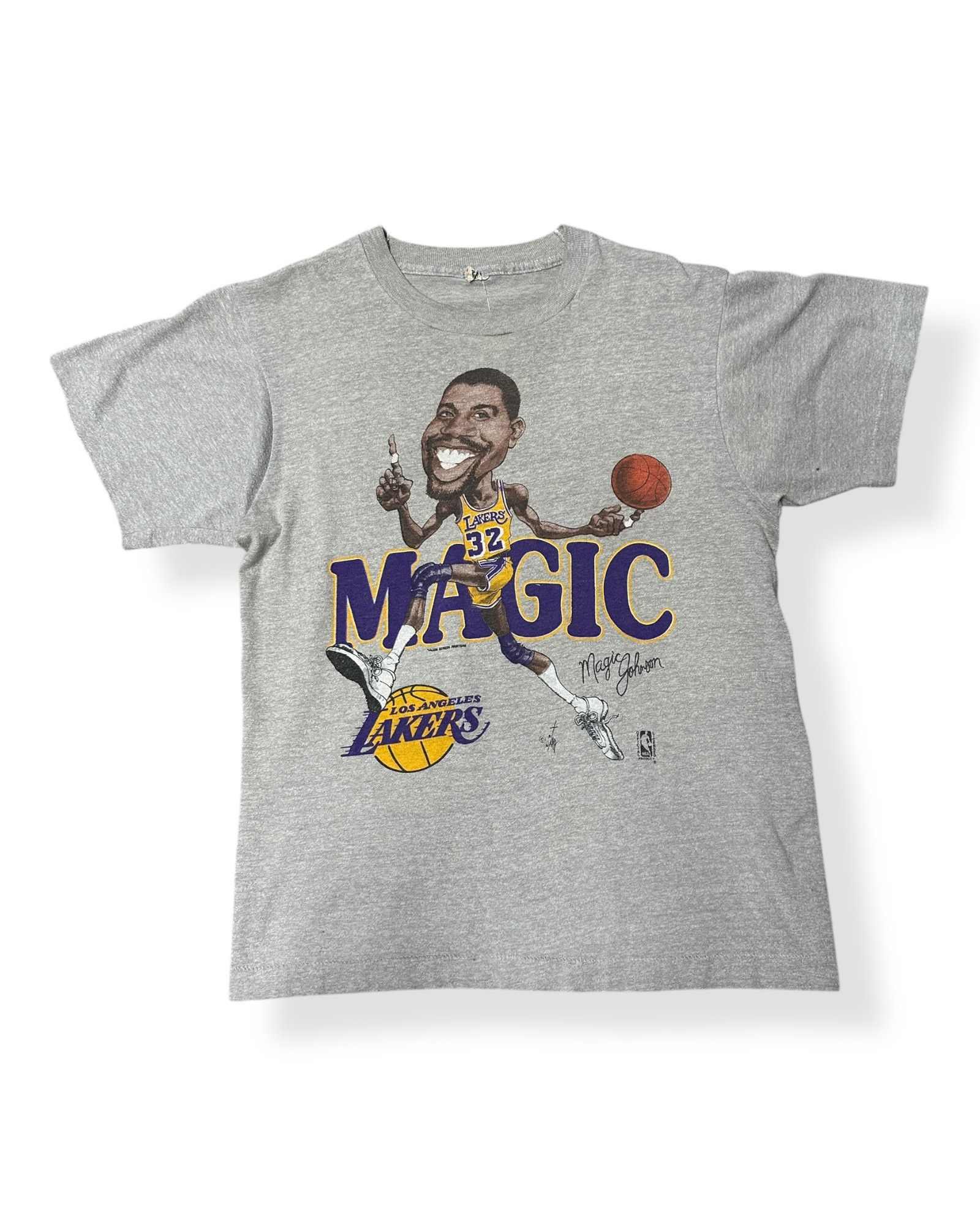 Vintage Vitnage 80s Magic Johnson Salem T-shirt Size US S / EU 44-46 / 1 - 1 Thumbnail
