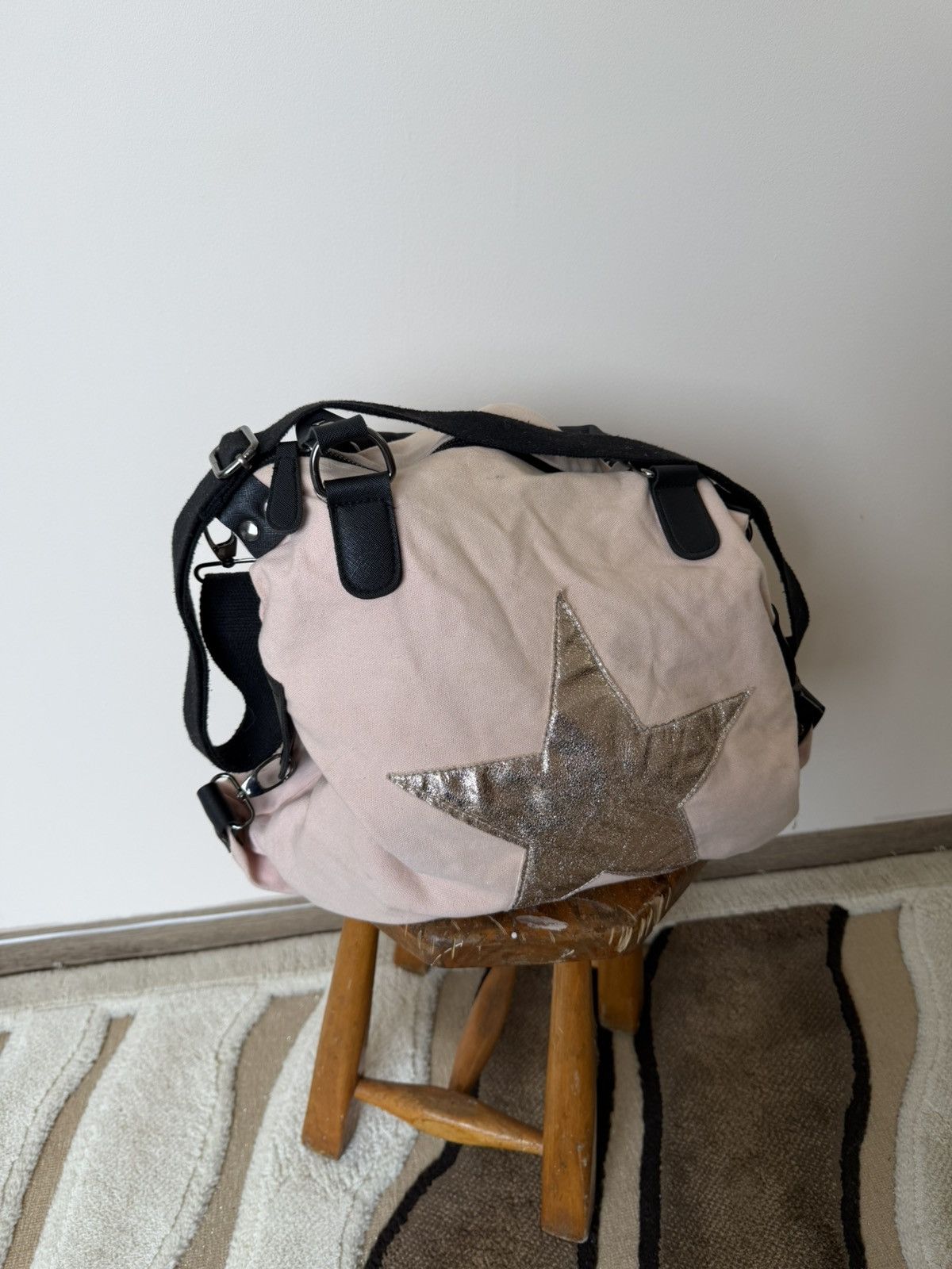 Japanese Brand Vintage Y2K Cotton Hippie Bag With Pockets Streetwear Size ONE SIZE - 4 Thumbnail