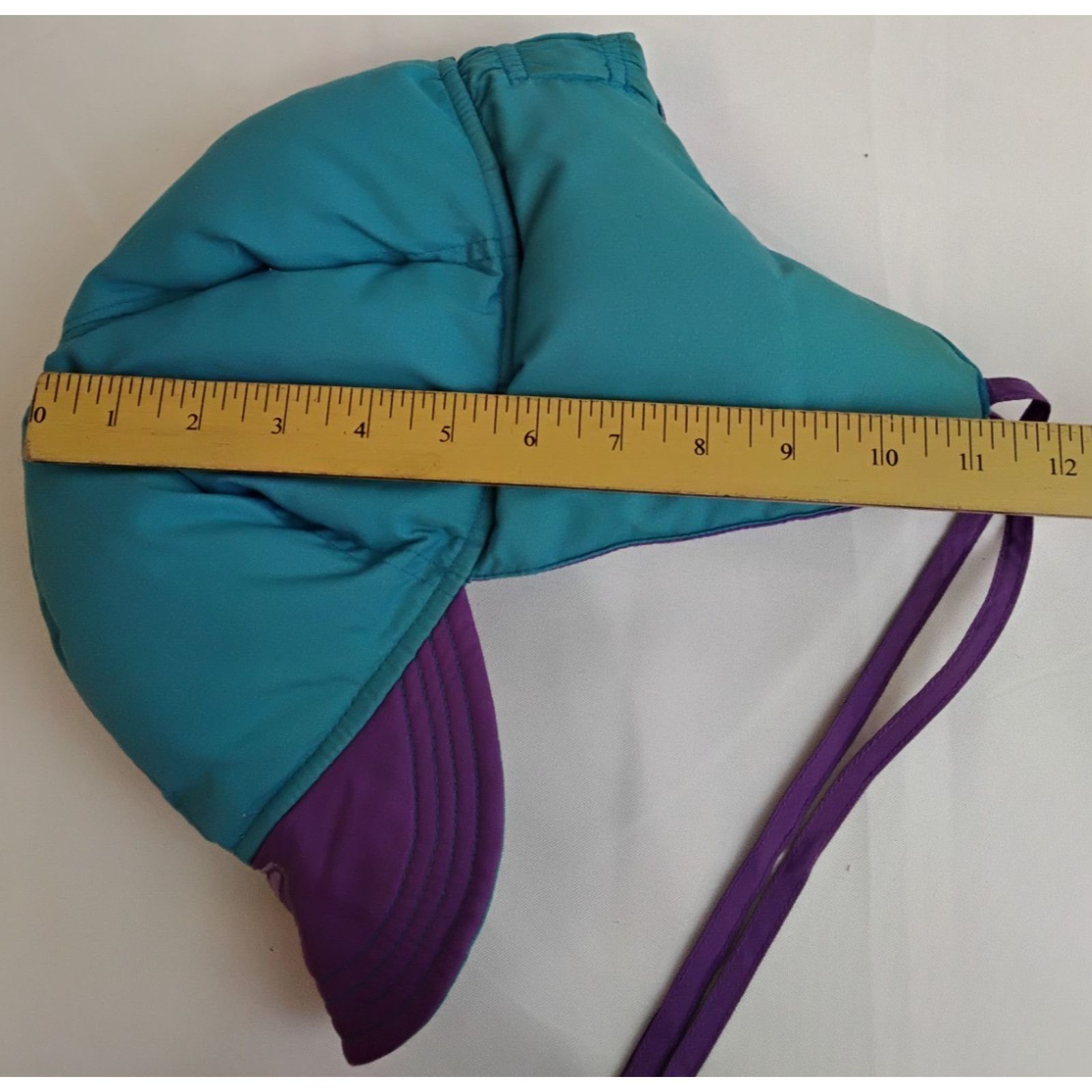 Other 1980s Down Trapper Hat Blue/Purple Reversible Ladies M Size ONE SIZE - 12 Thumbnail