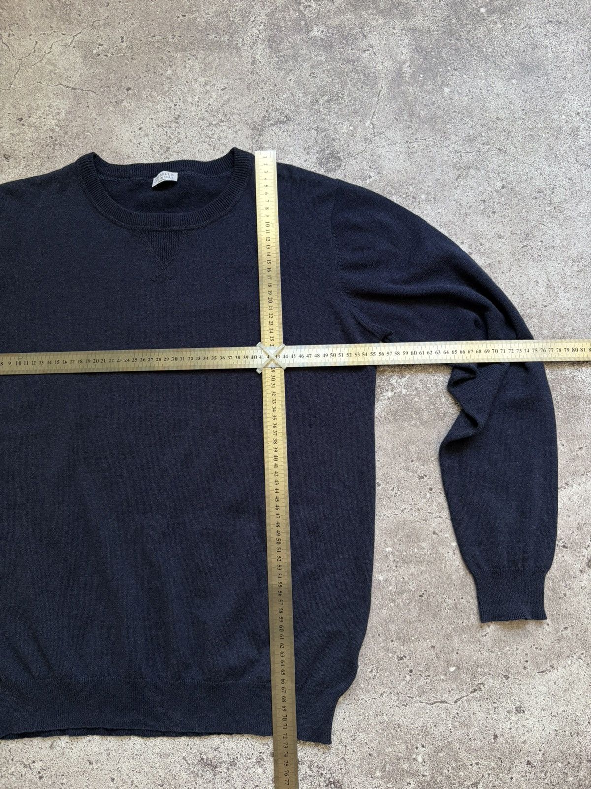 Brunello Cucinelli Brunello Cucinelli Dark Blue Sweater Size L Size US L / EU 52-54 / 3 - 9 Thumbnail