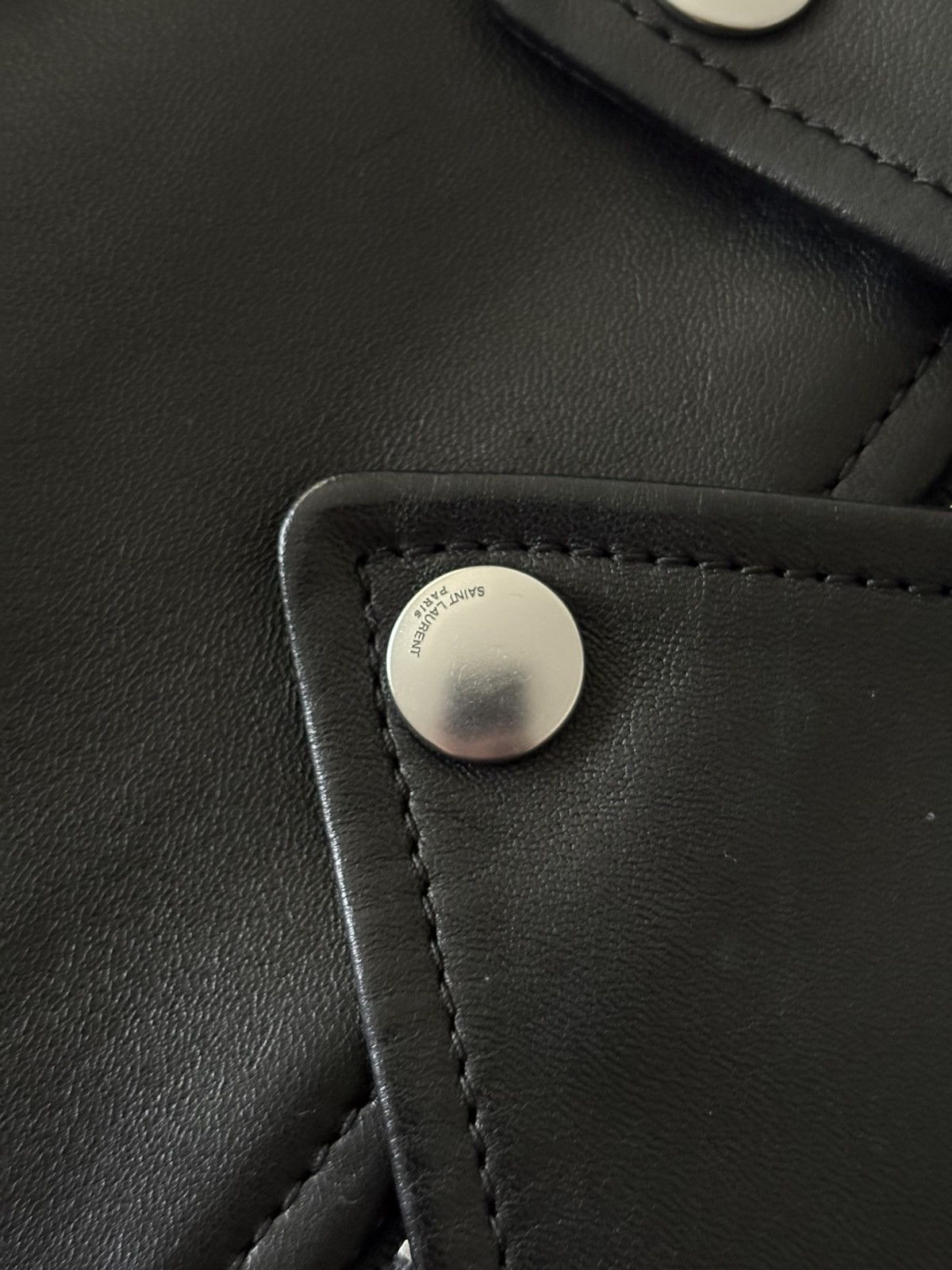 Saint Laurent Paris Saint Laurent L01 2016 Leather Jacket Size US L / EU 52-54 / 3 - 3 Thumbnail
