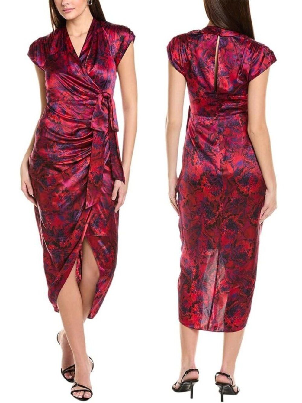 Cinq a Sept NWT New $695 Cinq A Sept Gail Floral Print 100% Silk Dress Size S / US 4 / IT 40 - 1 Thumbnail