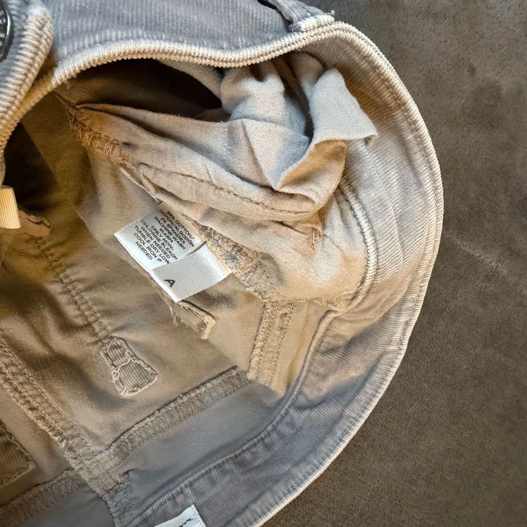 Loft Ann Taylor Loft Curvy Skinny Corduroy Pants Light Grey Womens Size 26 Size 26" / US 2 / IT 38 - 6 Thumbnail