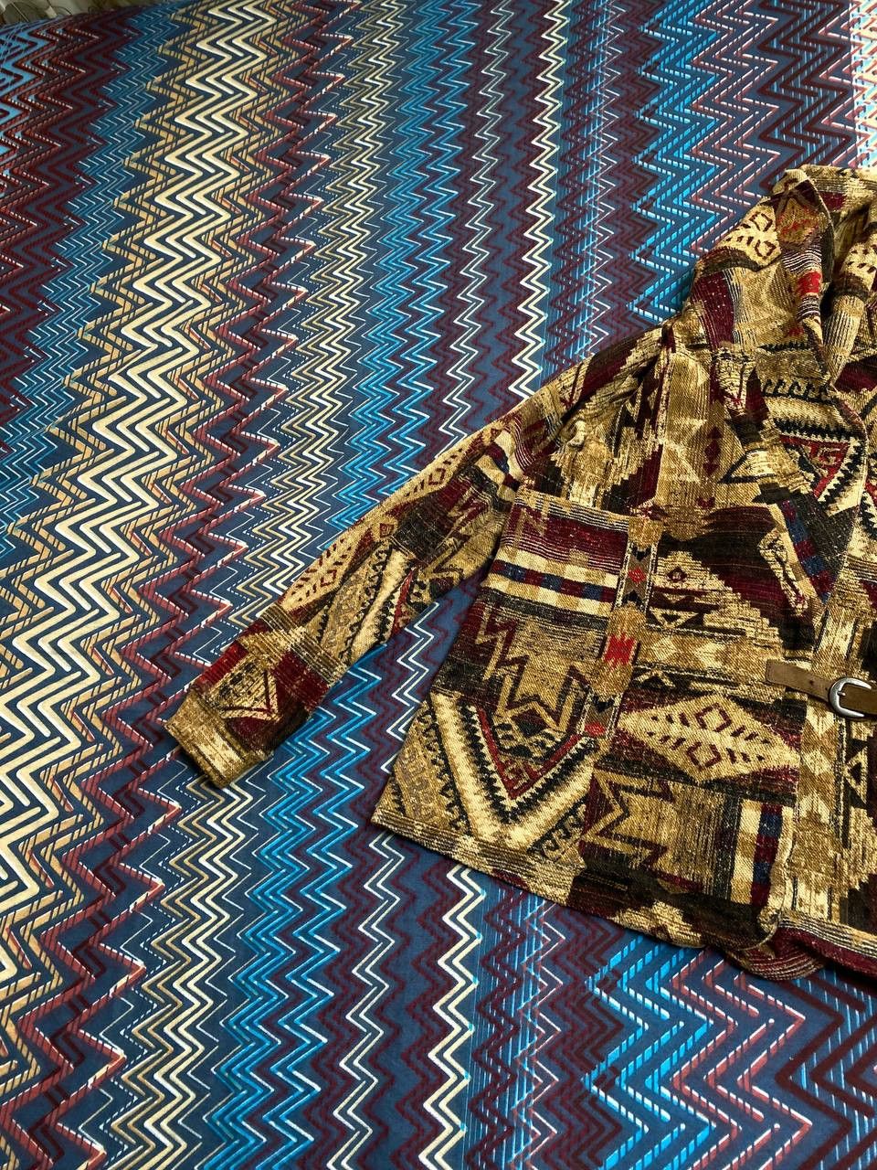 Lauren Ralph Lauren × Polo Ralph Lauren × Ralph Lauren LRL Ralph Lauren Jeans Aztec Long Sleeve Blouse Size S / US 4 / IT 40 - 21 Thumbnail