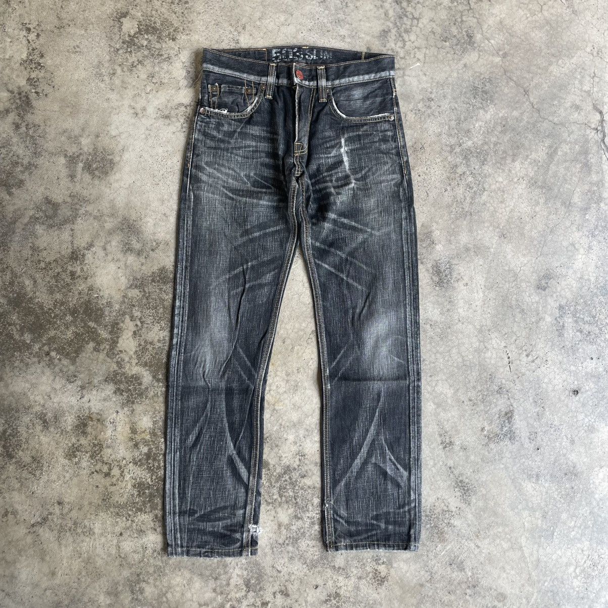 Edwin 🔥Vintage Edwin 503 Blue Trip Stoned Washed Slim Fit Jeans Size US 30 / EU 46 - 1 Thumbnail
