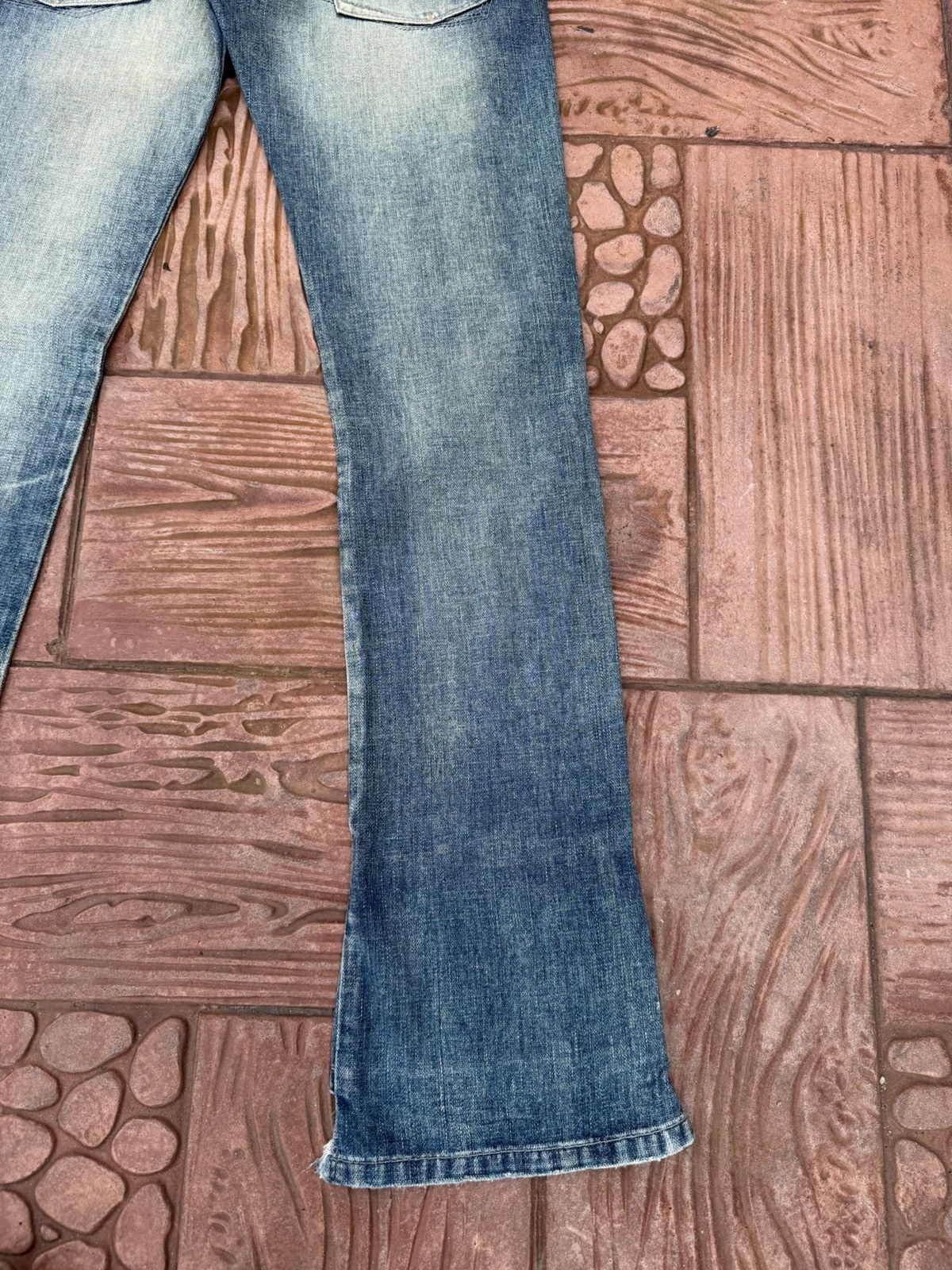 Marithe + Francois Girbaud MARITHE FRANCOIS GIRBAUD Flare Denim Rare Design Size 31" - 14 Thumbnail
