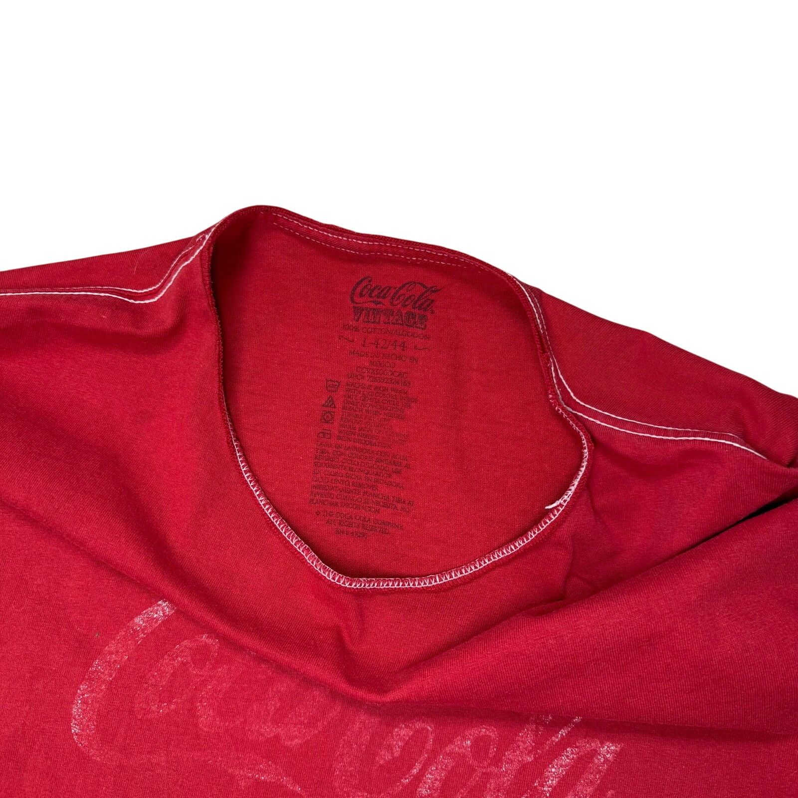 Coca Cola RARE Vintage Coca Cola Faded Red Logo Tee Large Size US L / EU 52-54 / 3 - 2 Thumbnail