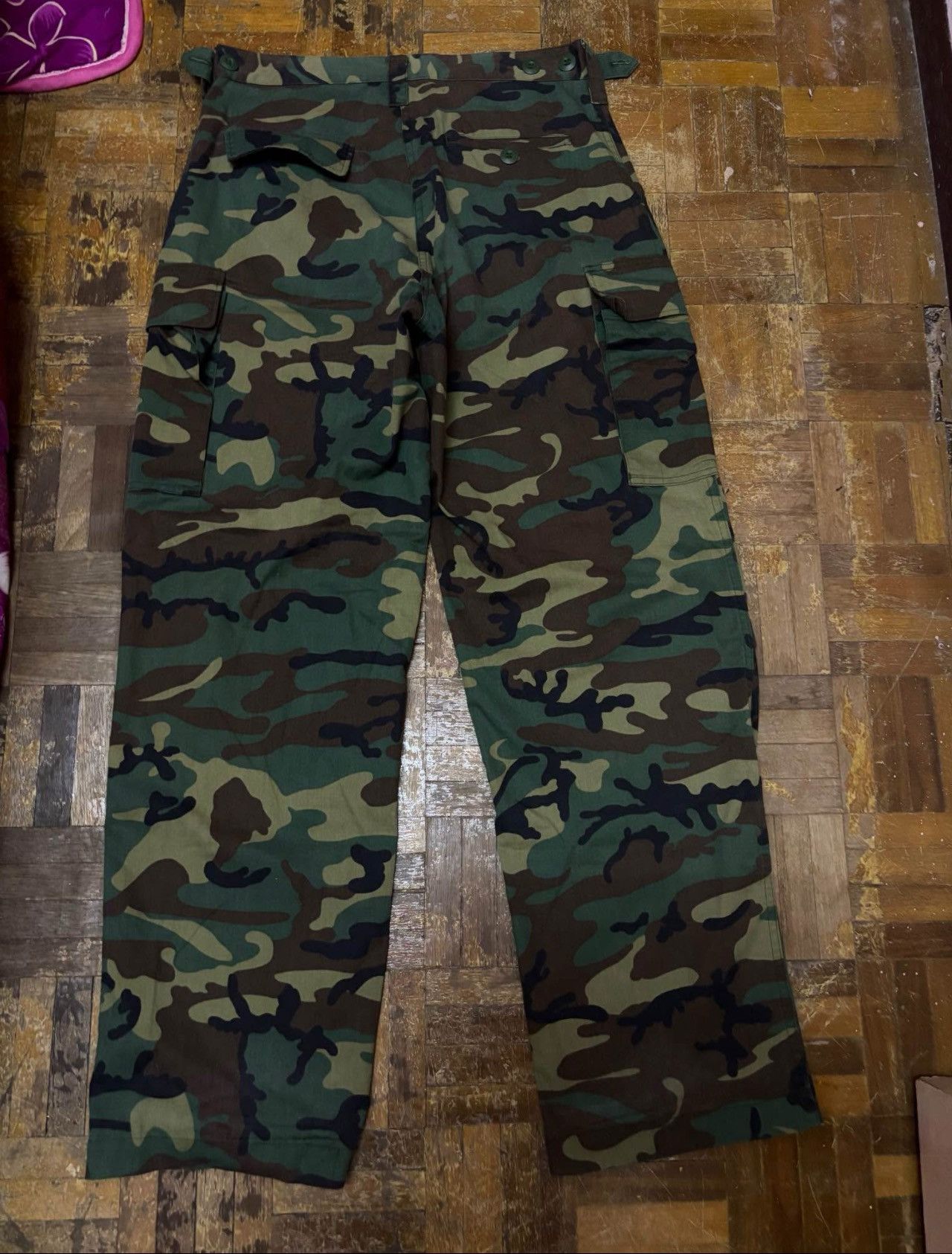 Vintage Camouflage Men Cargo Pant (Size 32) Size US 32 / EU 48 - 4 Thumbnail
