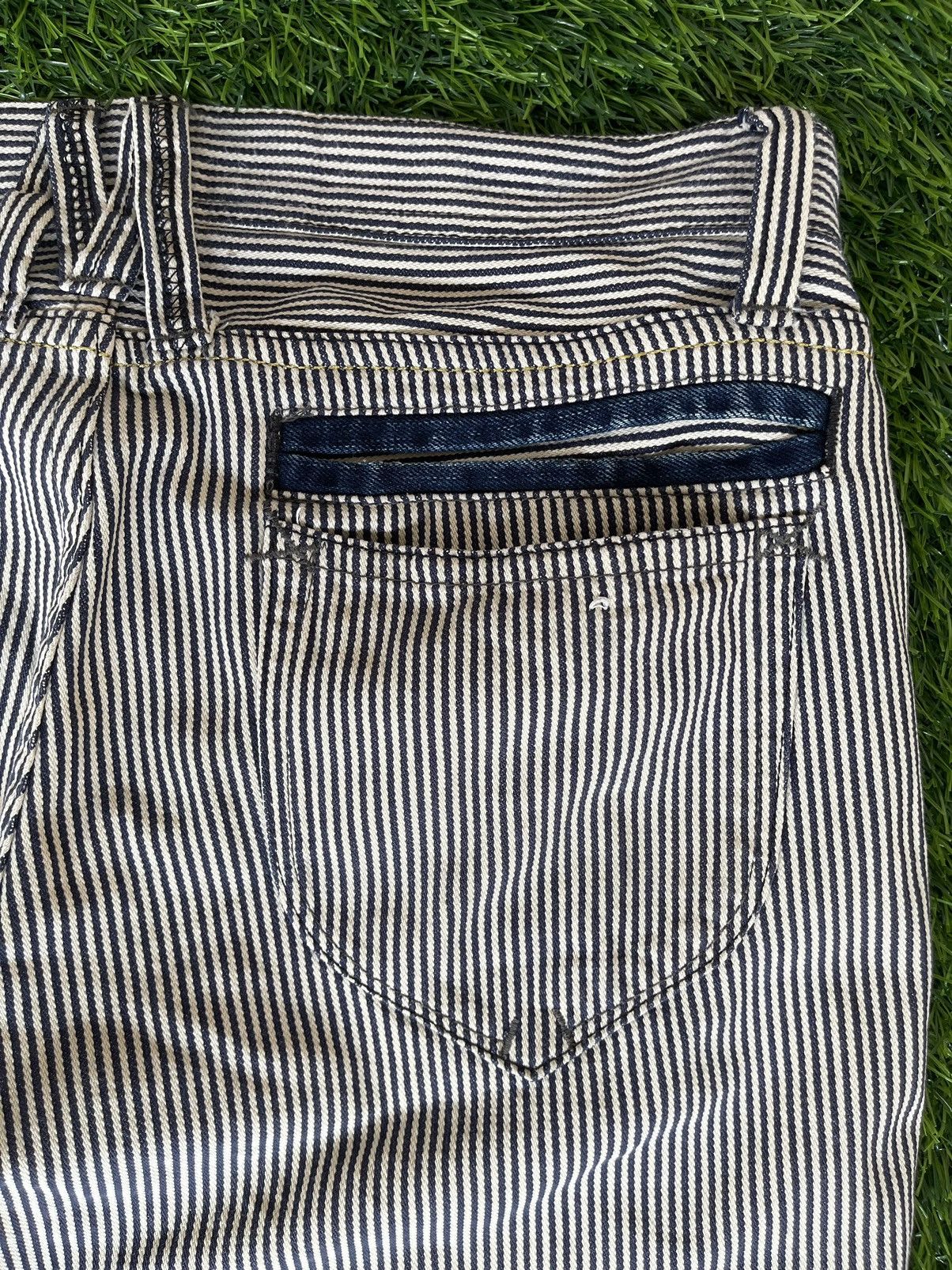 Murder License Vintage 90s🔥MURDER LICENSE🔥Flared Striped Bush Pants Jeans Size US 33 - 11 Thumbnail