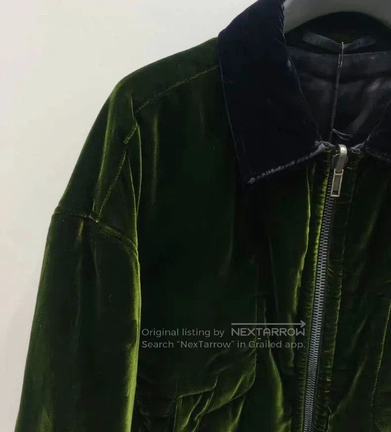 Haider Ackermann HAIDER ACKERMANN Velour Collar Jacket. Size US M / EU 48-50 / 2 - 2 Thumbnail