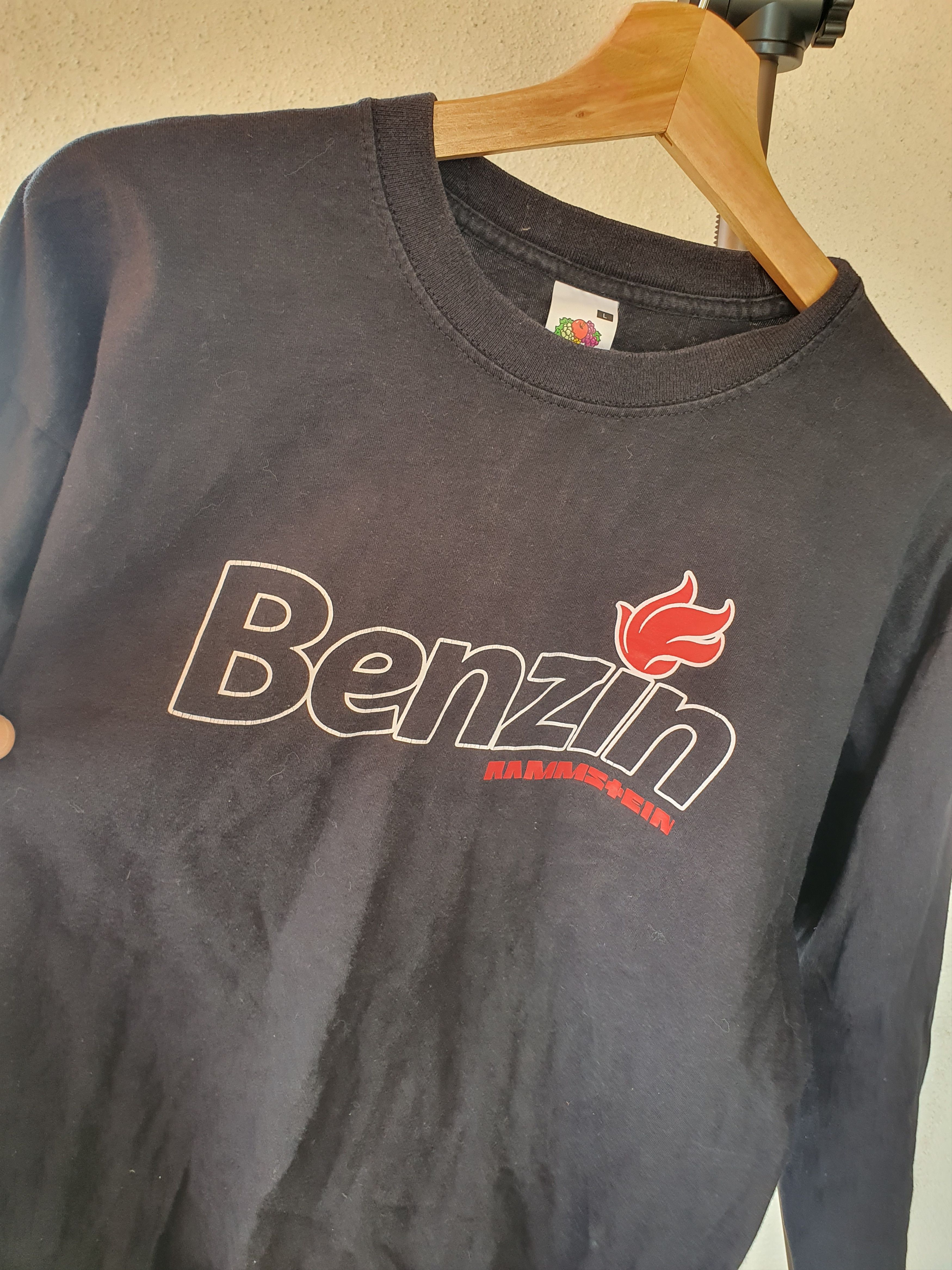 Band Tees × Vintage Rammstein Benzin Vintage Long Sleeve tee Double Sided sz L Size US L / EU 52-54 / 3 - 4 Thumbnail