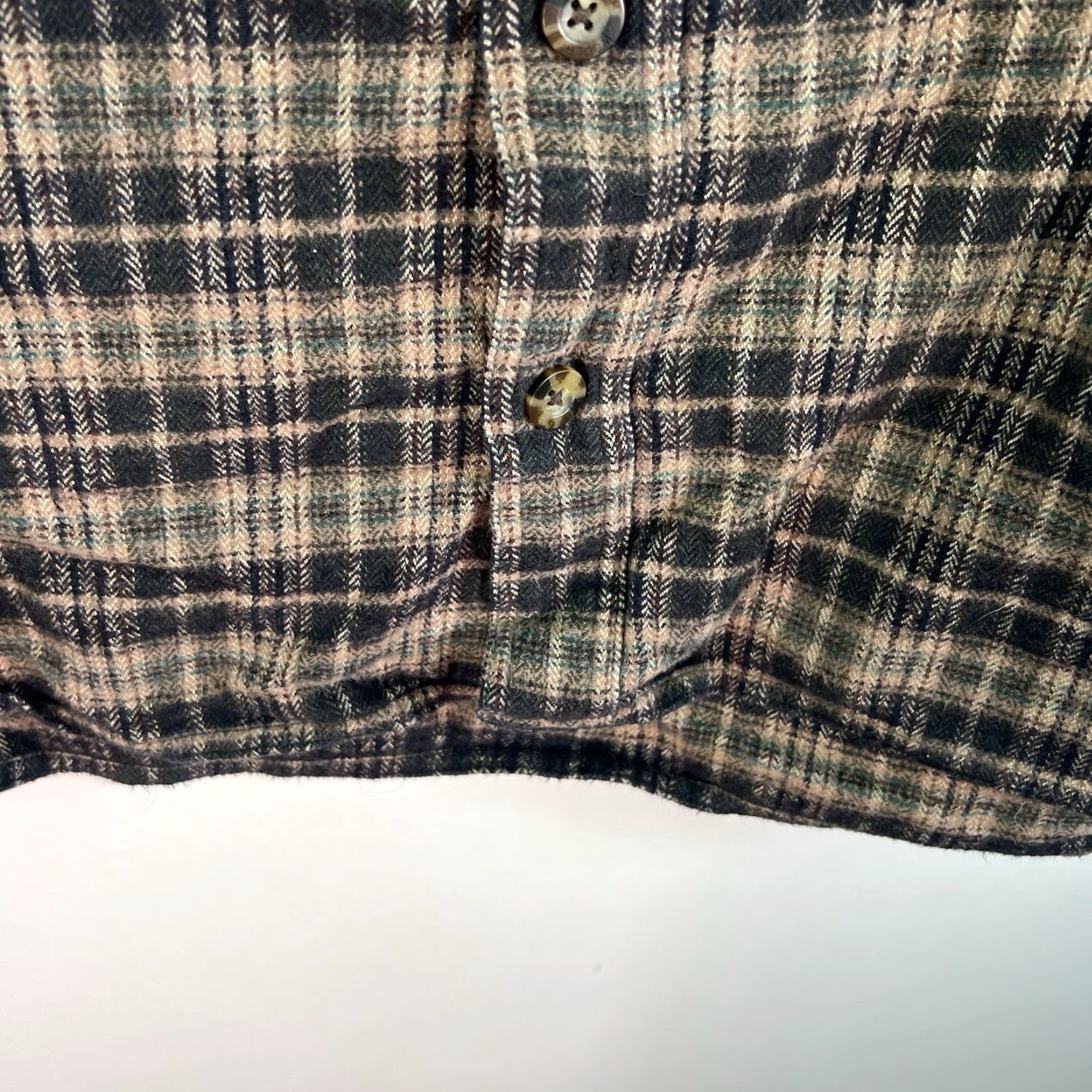Vintage Woolrich Shirt Mens Plaid Flannel Shooting Patch 2XL Tan/Black Size US XXL / EU 58 / 5 - 4 Thumbnail