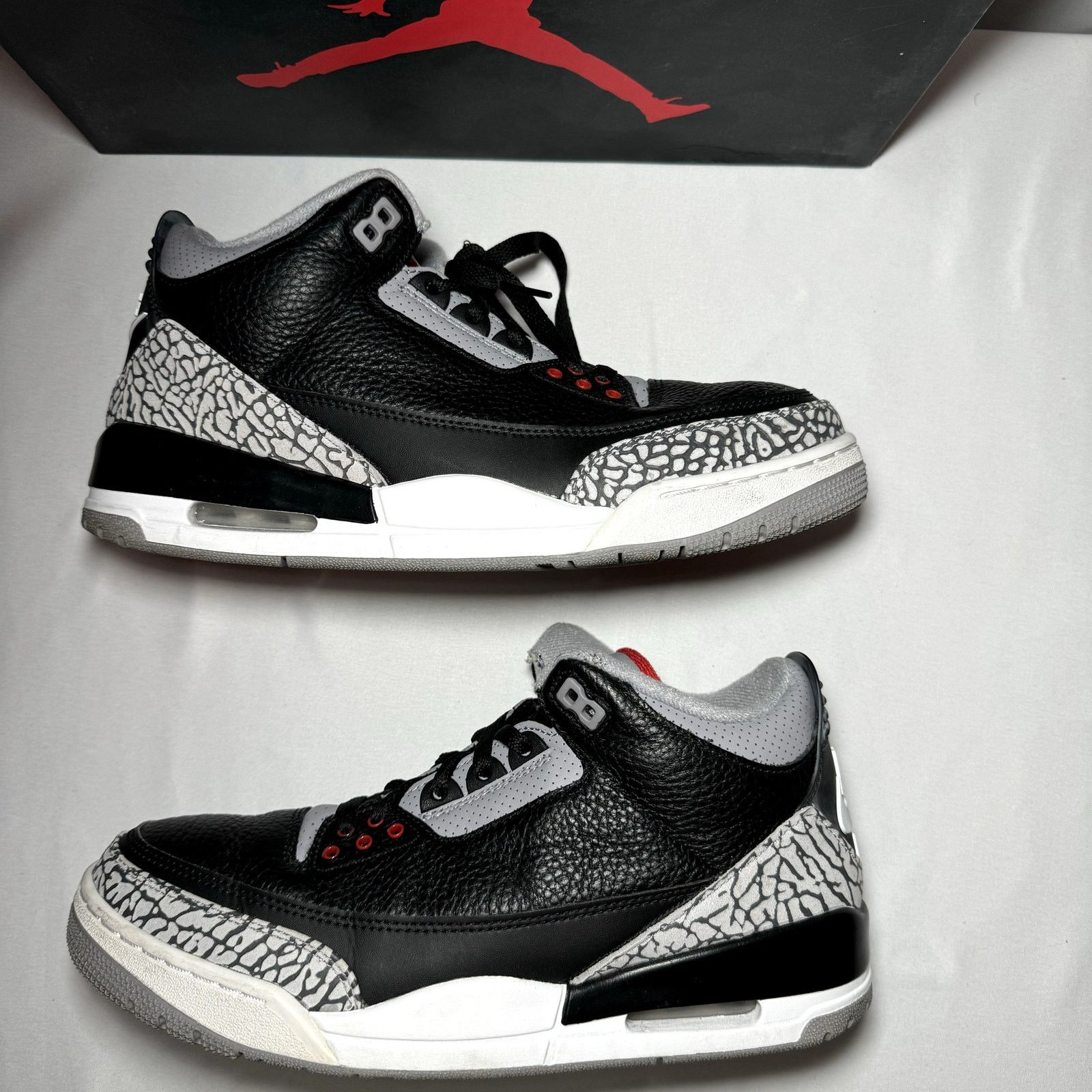 Jordan Brand × Nike Size 9 - Nike Air Jordan 3 Retro OG Black Cement Men's Shoes Size US 9 / EU 42 - 3 Thumbnail