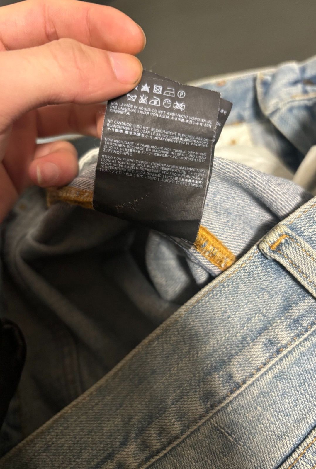 Saint Laurent Paris Saint Laurent SLP 2015FW Double Knee Slashed Jeans Size US 33 - 6 Thumbnail