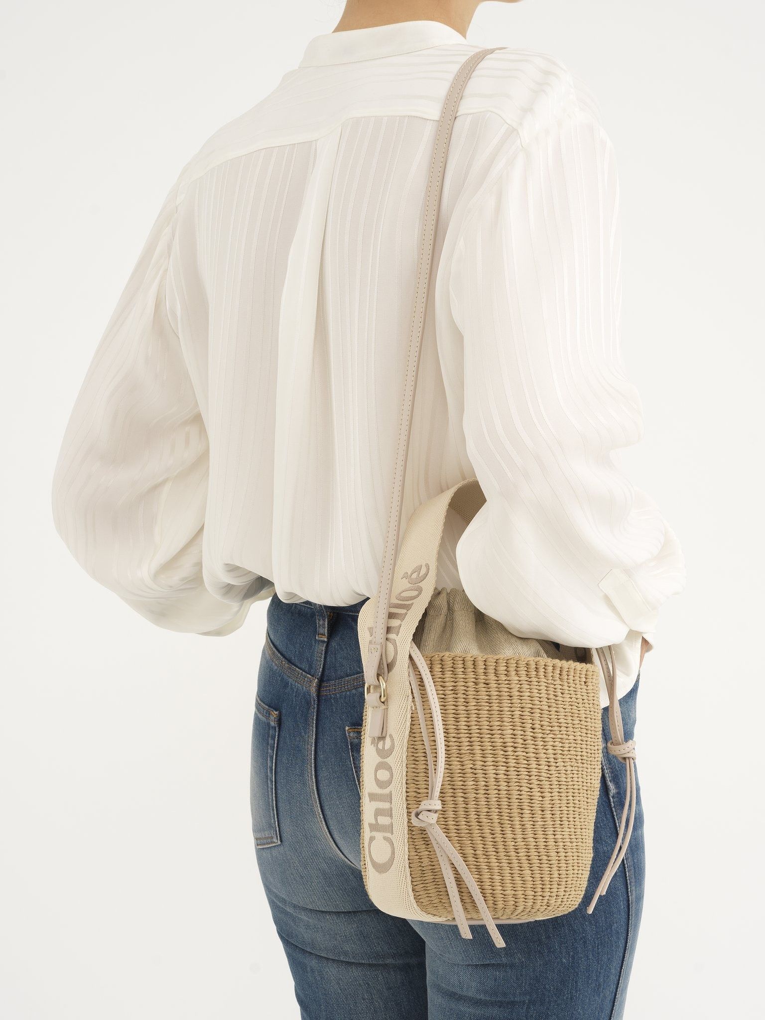 Chloe oc11z0525 Size: OS / Small Woody Bucket Bag in Beige Size ONE SIZE - 2 Thumbnail