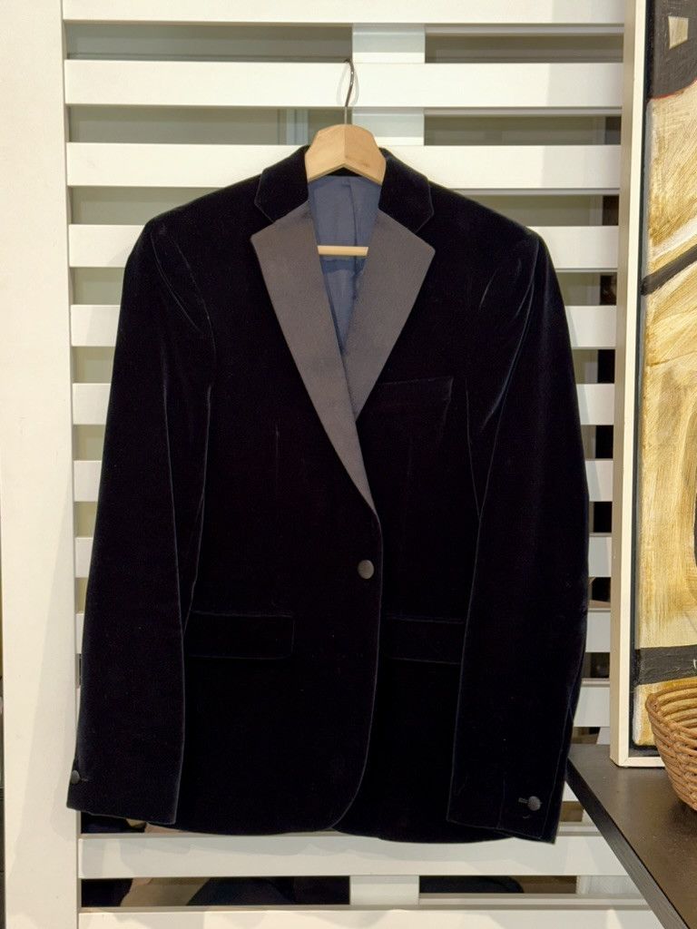 Acne Studios Drifter Slim Fit Velvet Tuxedo Blazer Size 36R - 6 Thumbnail