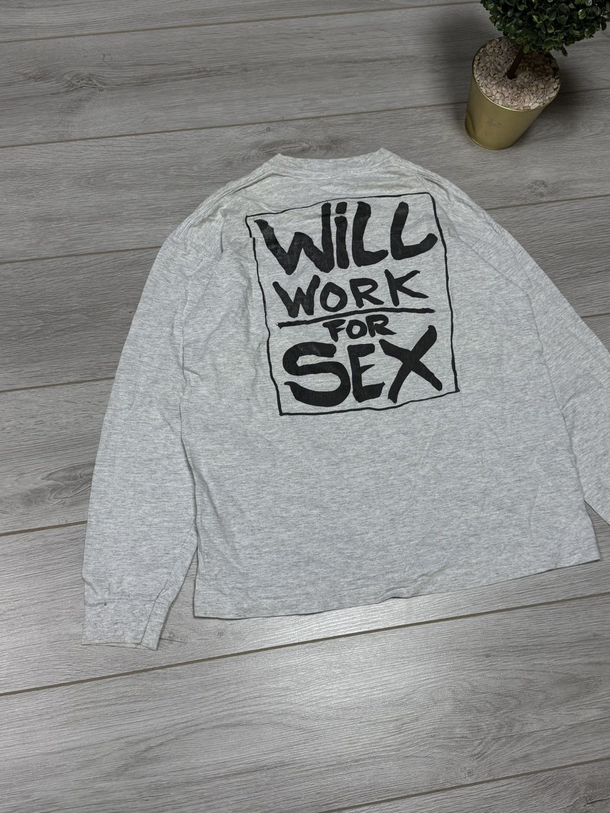 No Fear Will Work For Sex fun USA long sleeve No Fear humor porn Size US L / EU 52-54 / 3 - 3 Thumbnail