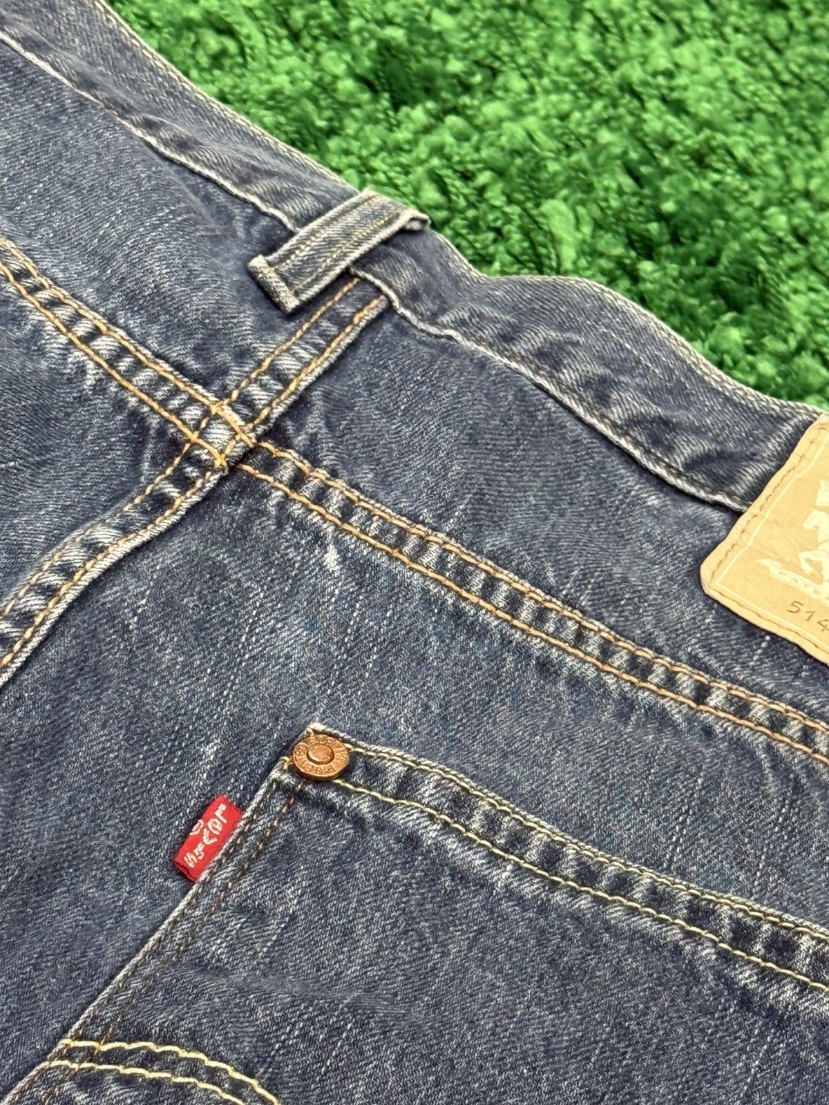 Levi's Levi's Denim Jean Shorts Raw Blue 514 36 x 32 Size US 36 / EU 52 - 2 Thumbnail