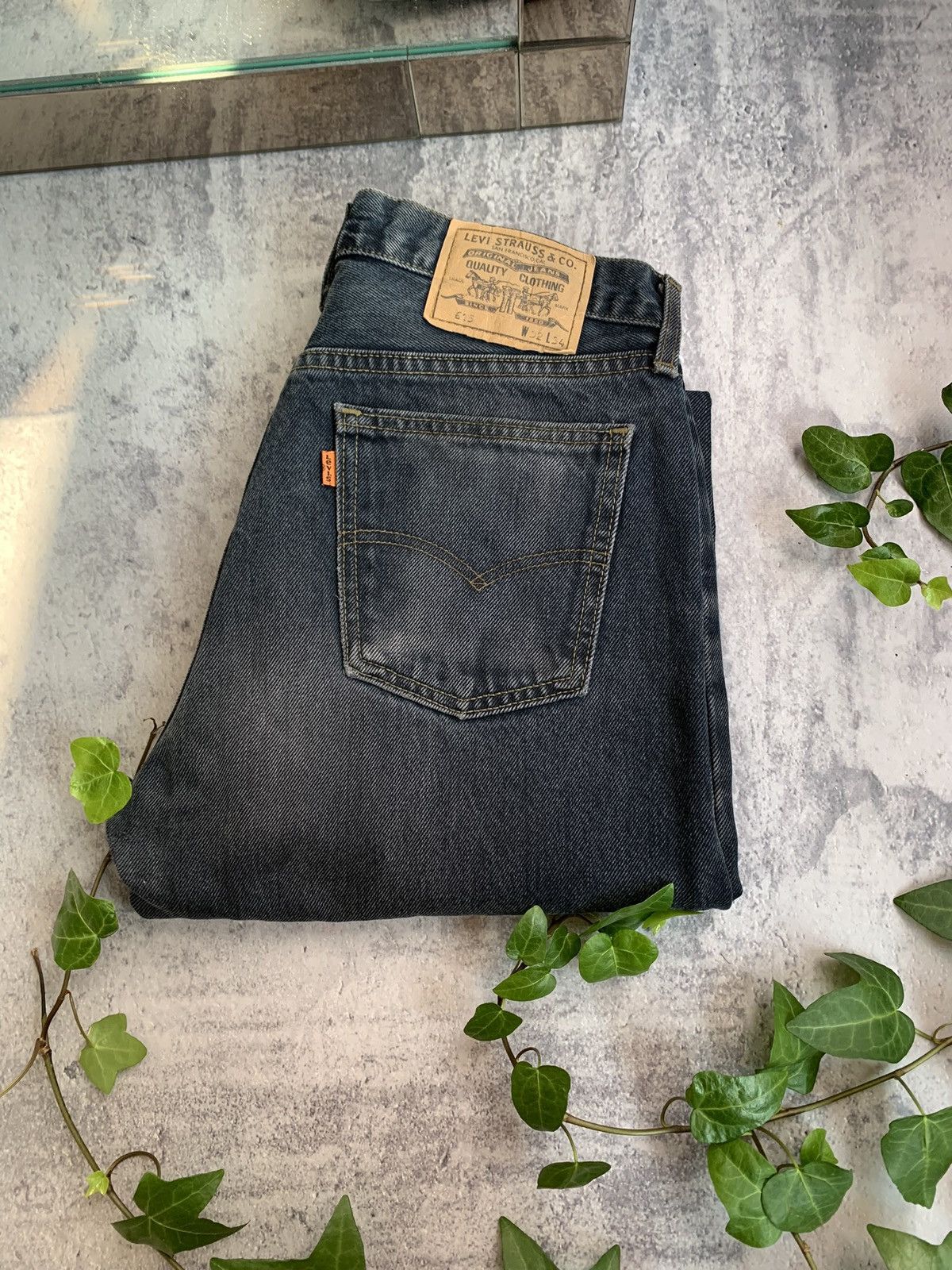 Vintage Levis 615 Orange Tab 90s Jeans