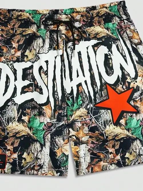 Jean Isshiki x Maiko Camo Punk Y2K Drip shorts Size US 32 / EU 48 - 5 Thumbnail