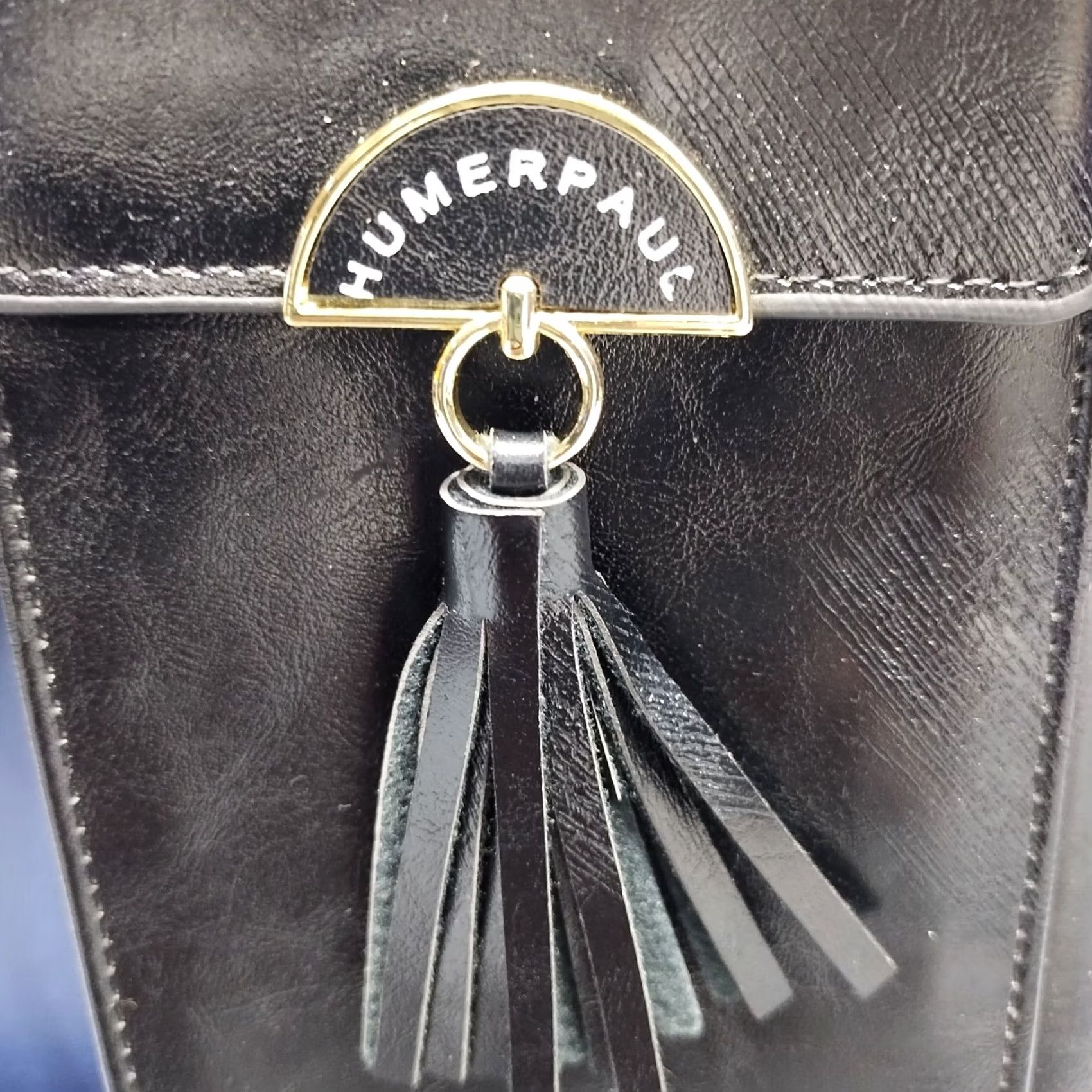 Vintage Humerpaul Crossbody Bag Women's Black Multi Compartment Adjustable Strap Shirt? Size ONE SIZE - 6 Thumbnail