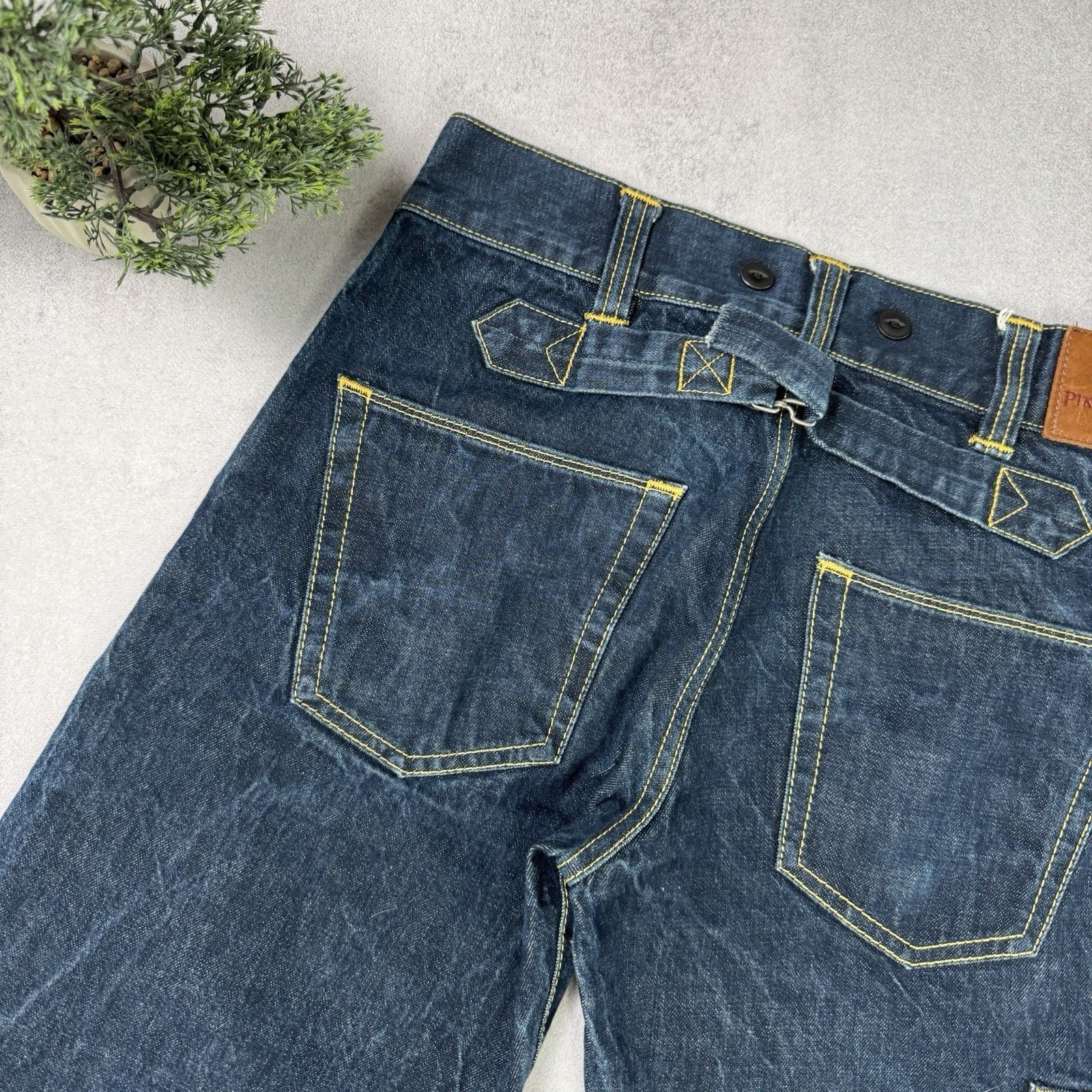 Pike Brothers Pike Brother Chopper Pant Selvedge Blue Denim Jeans Size US 32 / EU 48 - 12 Thumbnail