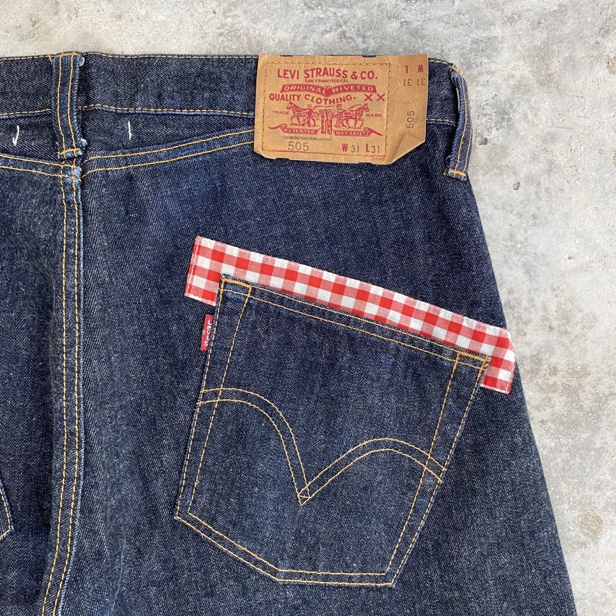 Junya Watanabe × Levi's SS09 Levis X Junya Watanabe Reconstruct Calico Trimmed Jeans Size US 34 / EU 50 - 15 Thumbnail