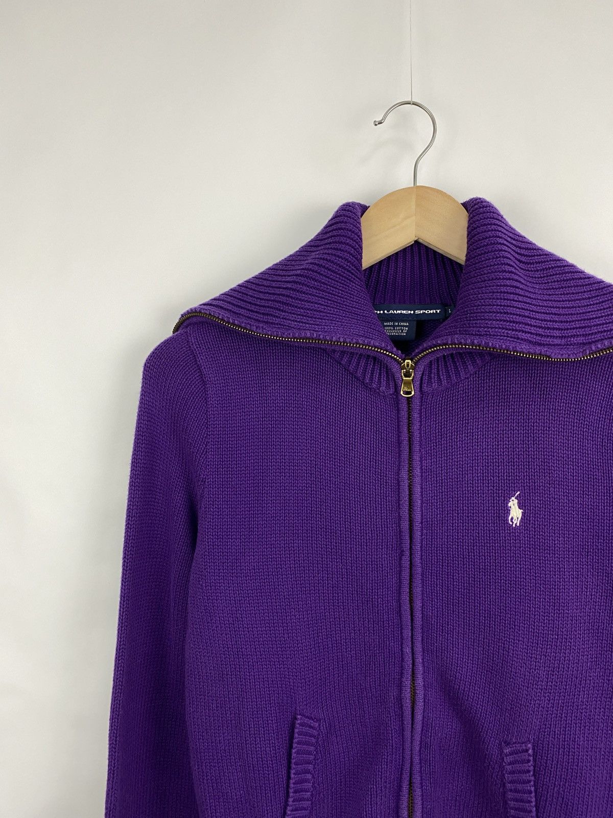 Ralph Lauren 🇺🇸 Vintage 90s Avant Garde Ralph Lauren Zip Sweater Y2K Size L / US 10 / IT 46 - 3 Thumbnail
