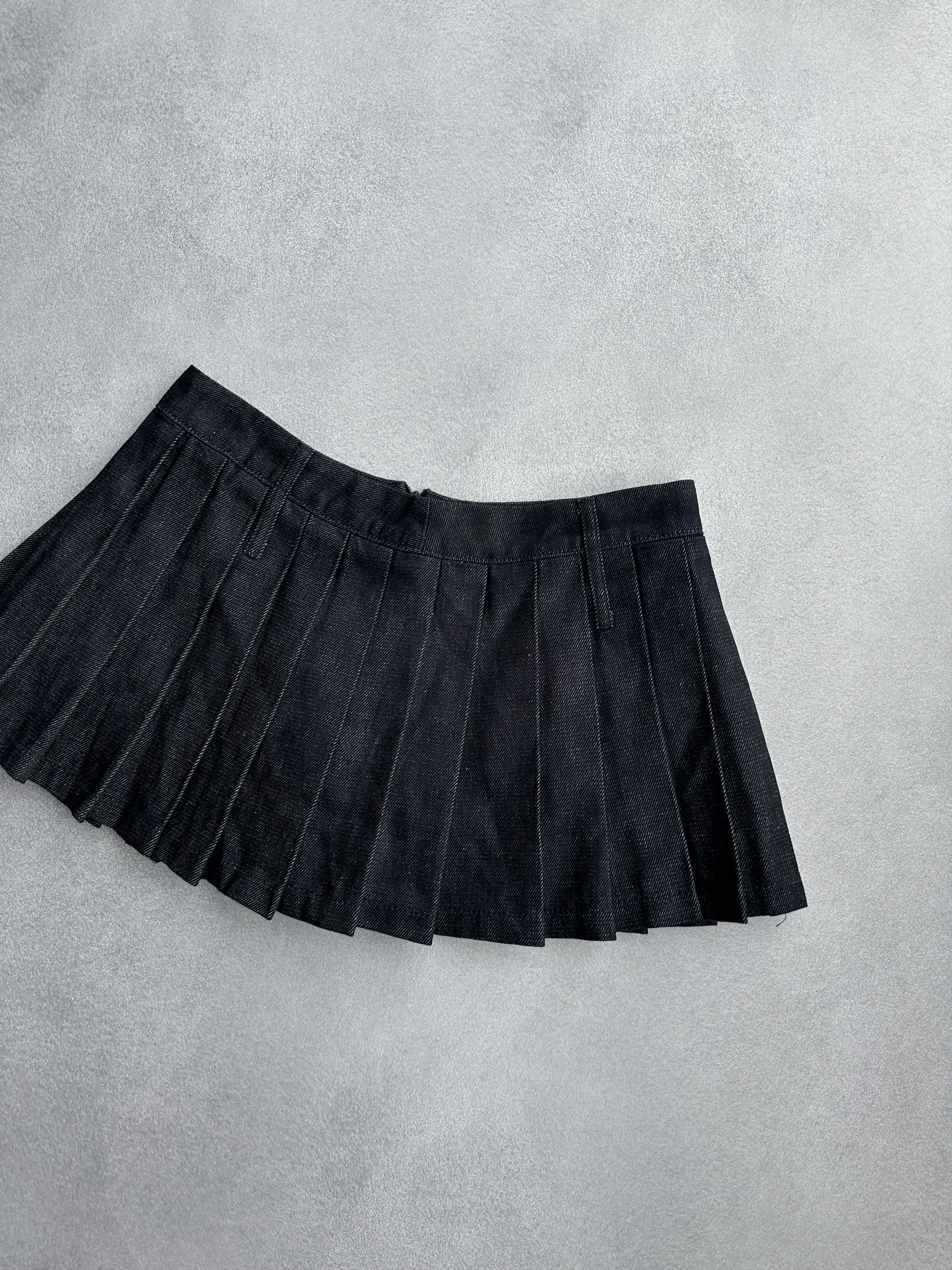 Japanese Brand × Vintage The Frankie Shop Woman Mini Navy Skirt Size 30" / US 8 / IT 44 - 2 Thumbnail