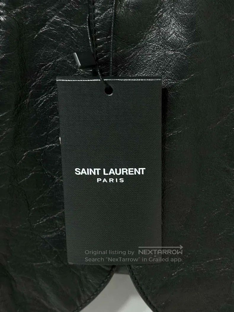 Saint Laurent Paris Saint Laurent Paris Hand-Embroidered Leather Jacket with R Size XS / US 0-2 / IT 36-38 - 6 Thumbnail