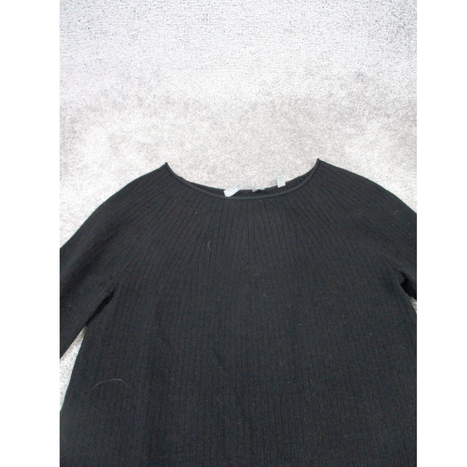 Vince Vince Womens Shift Dress Black Long Sleeve Extra Small XS Size XS / US 0-2 / IT 36-38 - 2 Thumbnail