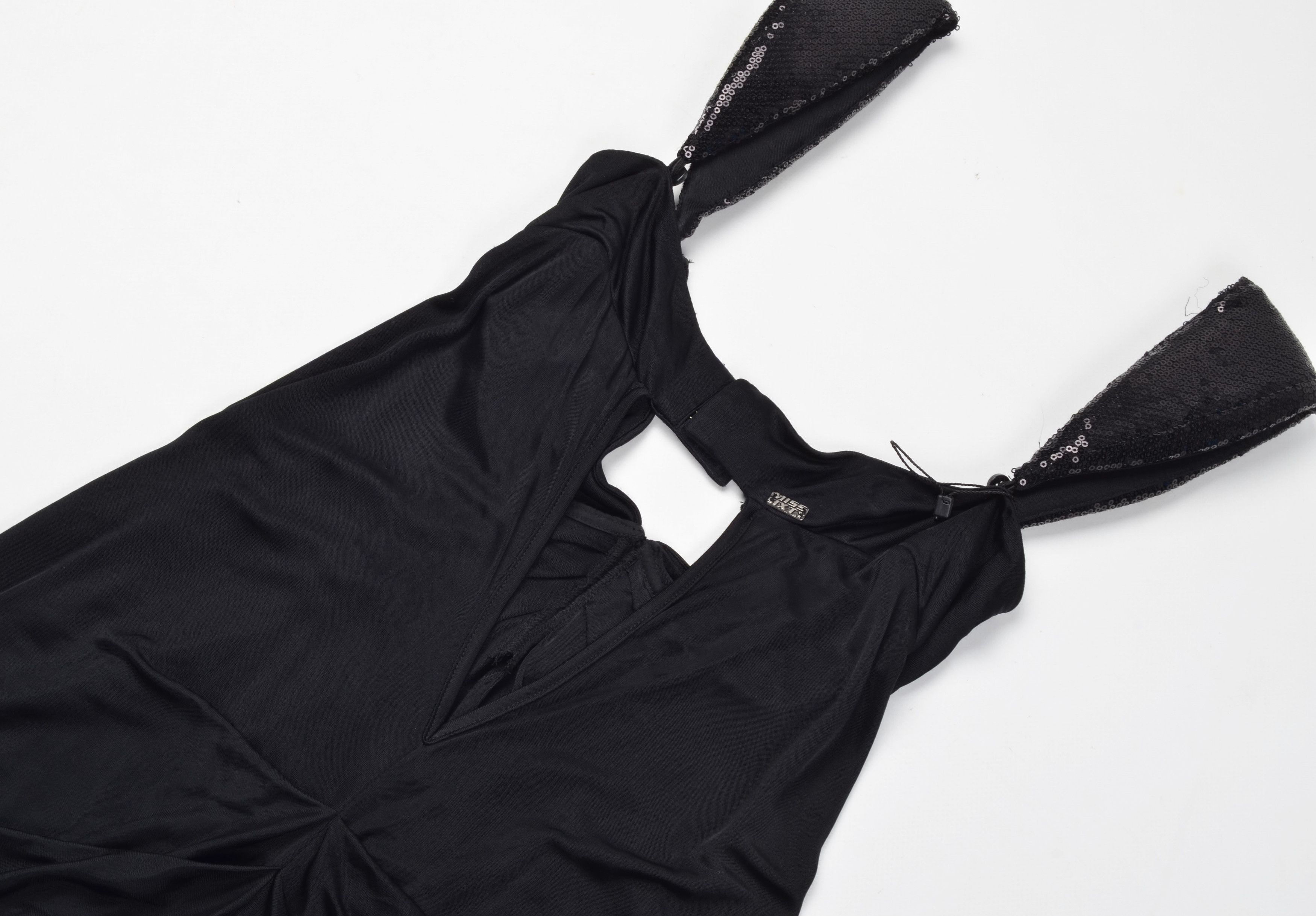 Miss Sixty Miss Sixty Vintage Y2K Coquette Glam Little Black Dress Size S / US 4 / IT 40 - 10 Thumbnail