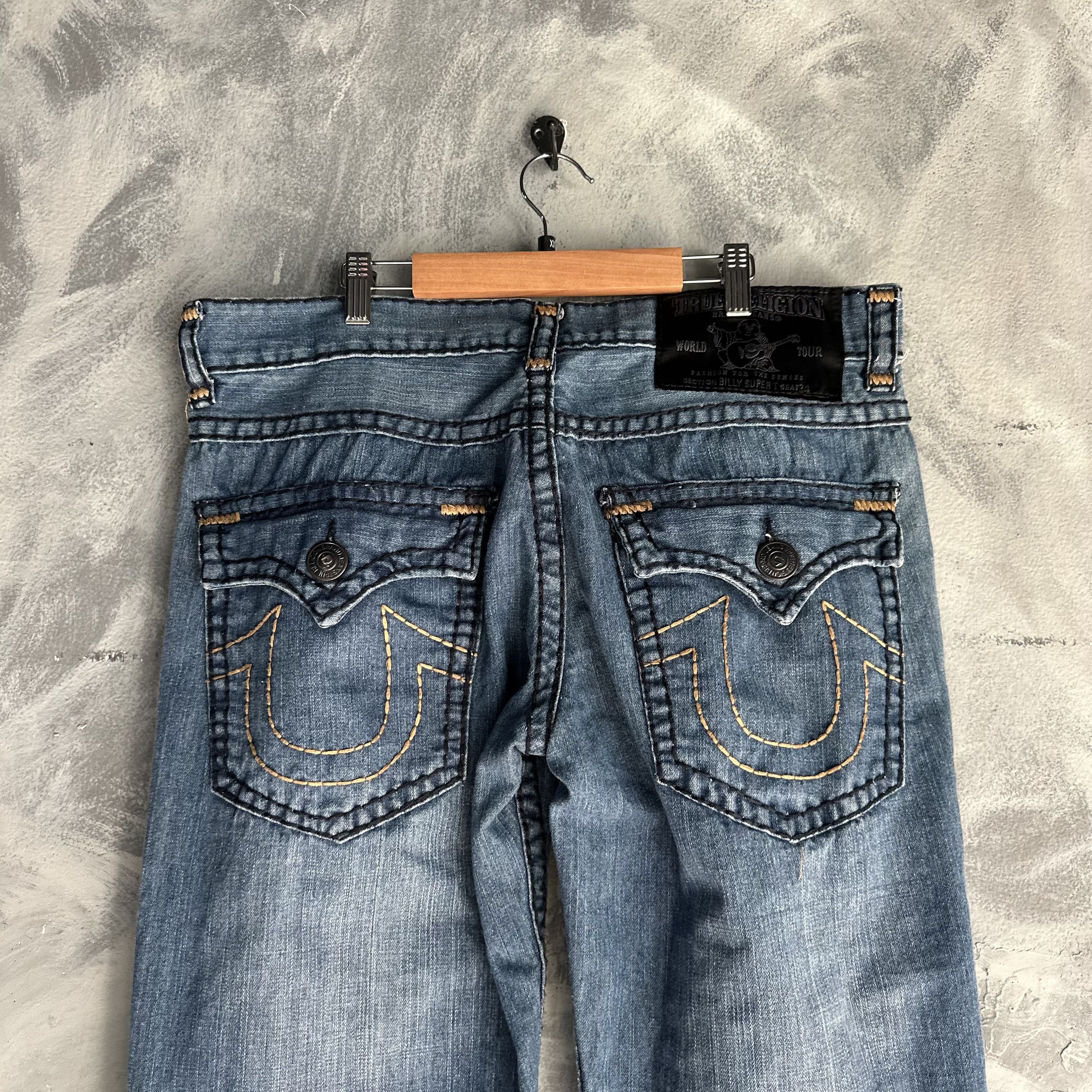 True Religion True Religion Billy Super T Jeans 38x33 Thick Stitching Size US 38 / EU 54 - 2 Thumbnail