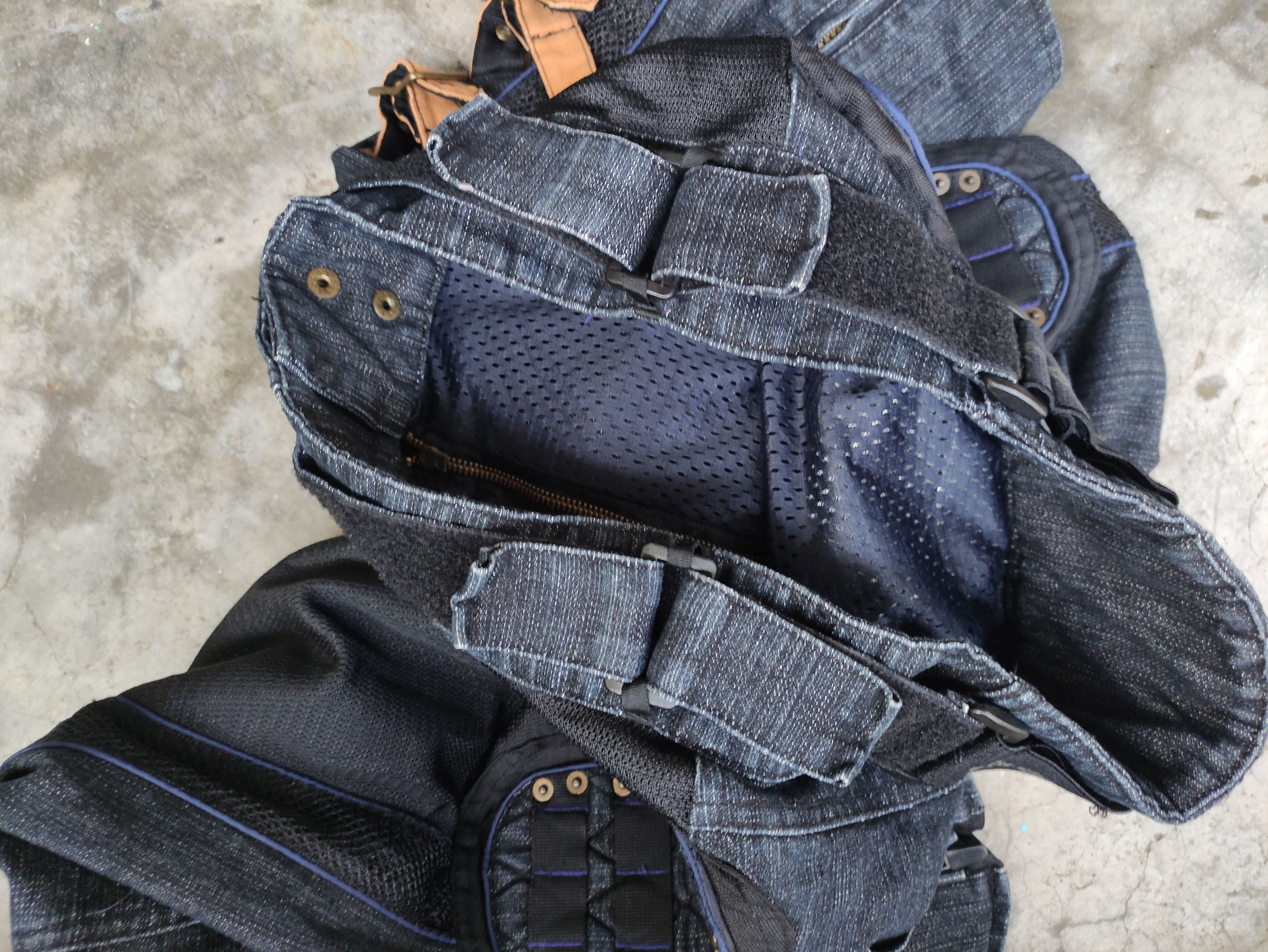 Japanese Brand JAPANESE TRADITION MOTORCYCLE RIDING DENIM PANTS RARE DESIGN Size US 33 - 8 Thumbnail