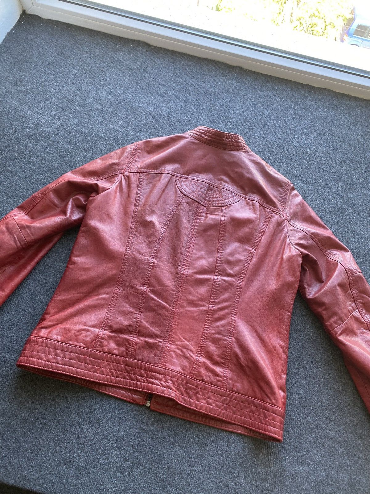 Other 🔥Opium Punk Gothic Red Leather Jacket q-21 Xl Size XL / US 12-14 / IT 48-50 - 15 Thumbnail