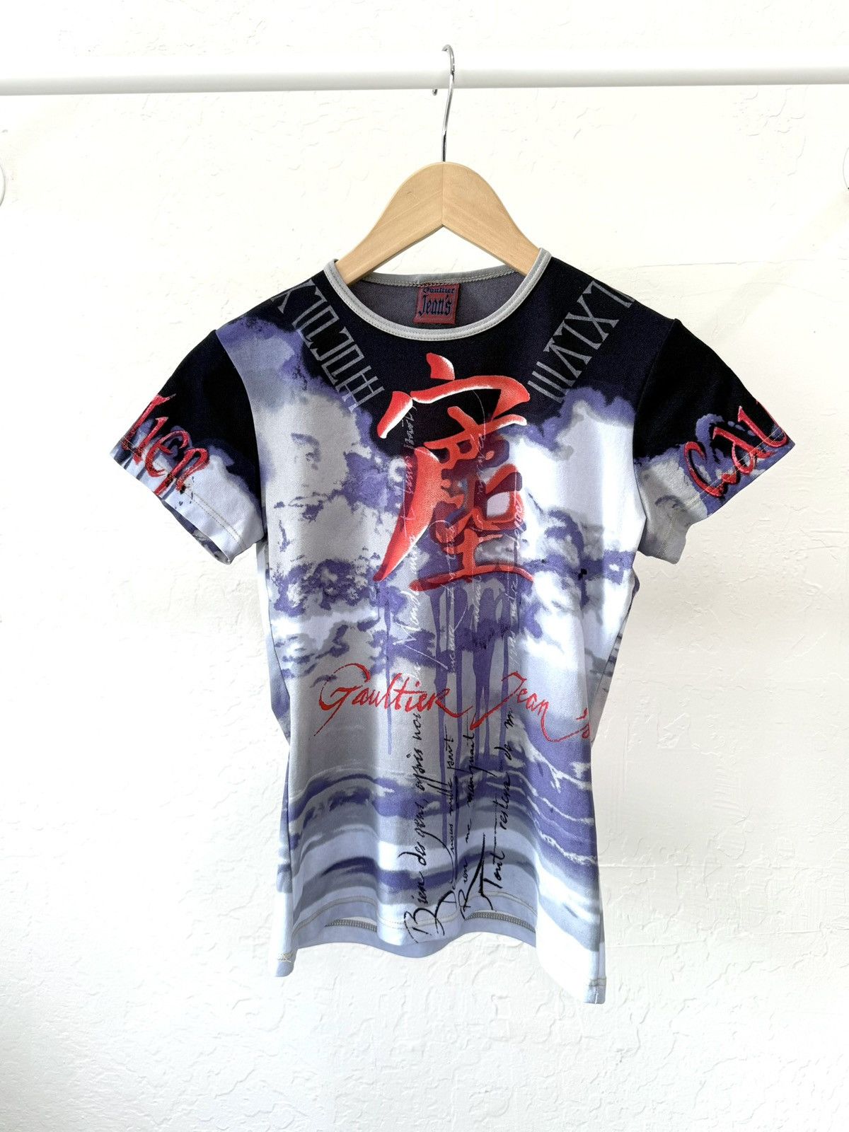 Jean Paul Gaultier 1997 John Paul Gaultier ‘fashion & culture’ collection tee Size S / US 4 / IT 40 - 1 Thumbnail