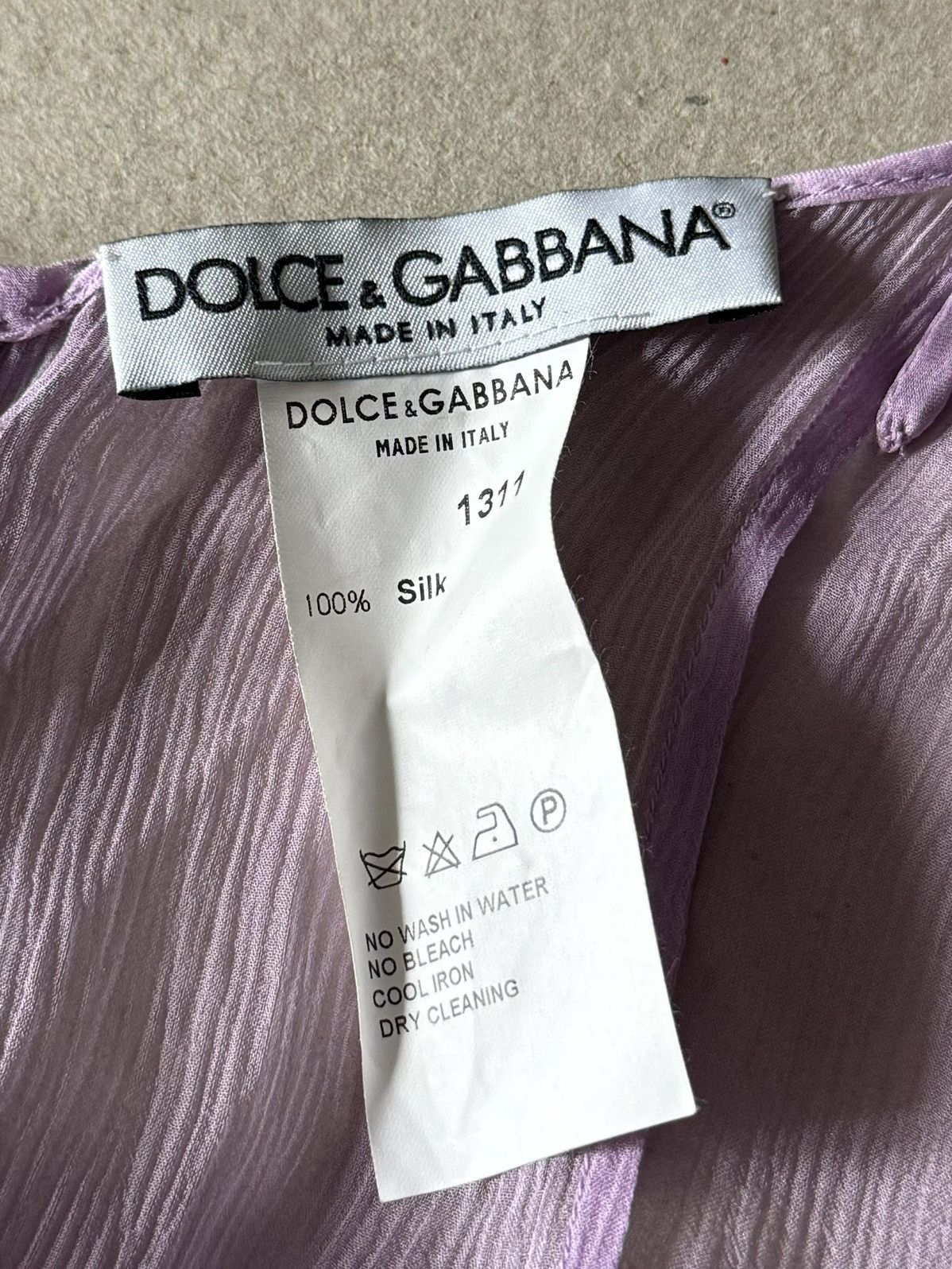 Dolce & Gabbana Dolce and Gabbana FW 2000 Runway Sheer Silk Maxi Dress. Size M / US 6-8 / IT 42-44 - 3 Thumbnail
