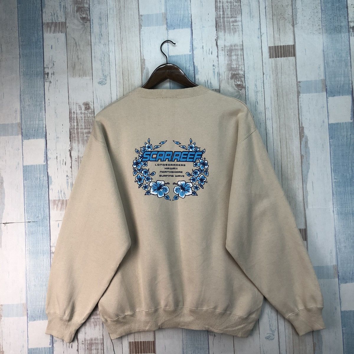 Vintage Scar Reef Surf Style Sweatshirt