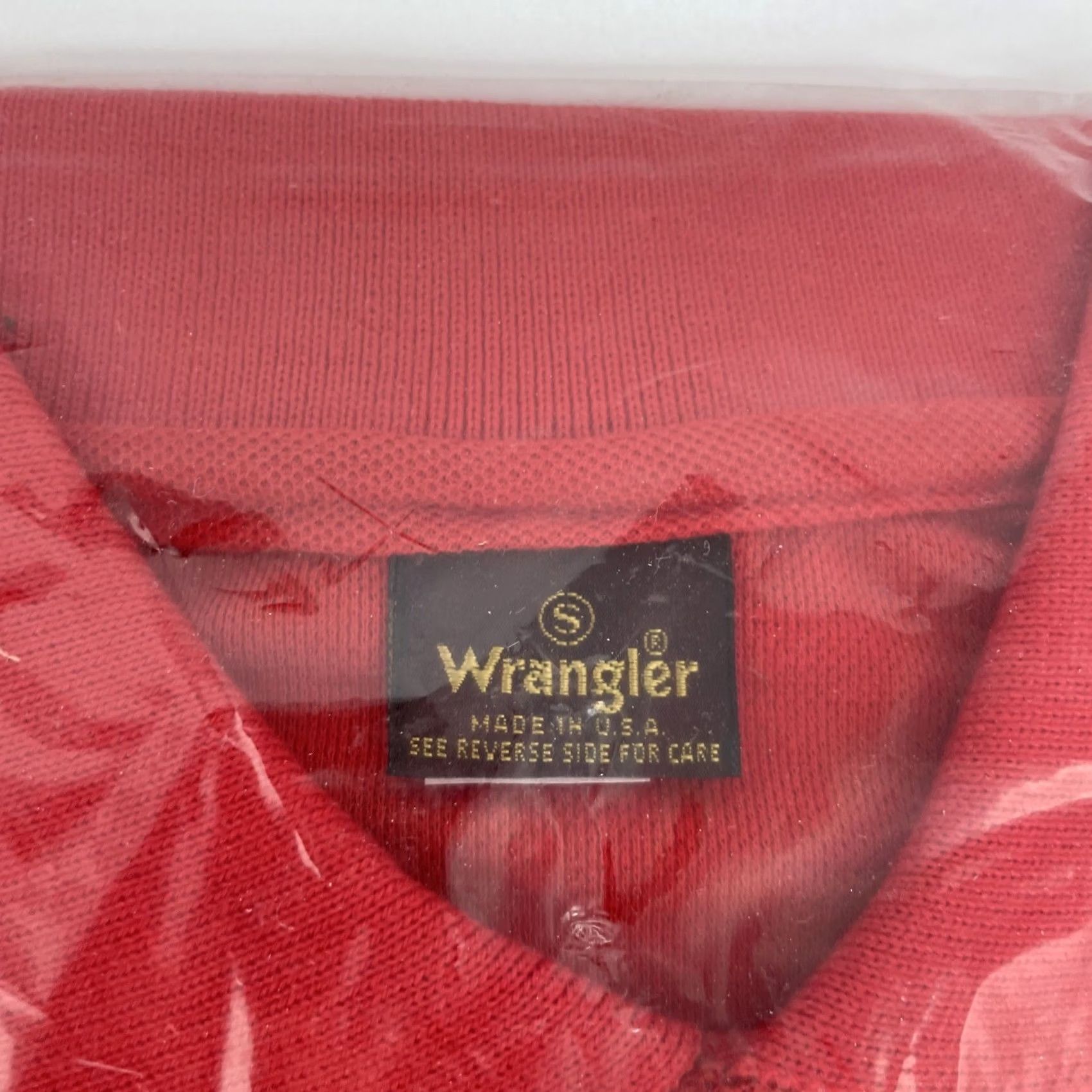 Wrangler VINTAGE Wrangler Polo Shirt Red 70s 80s Small Cotton Short Sleeve USA Mens Boys Size US S / EU 44-46 / 1 - 5 Thumbnail