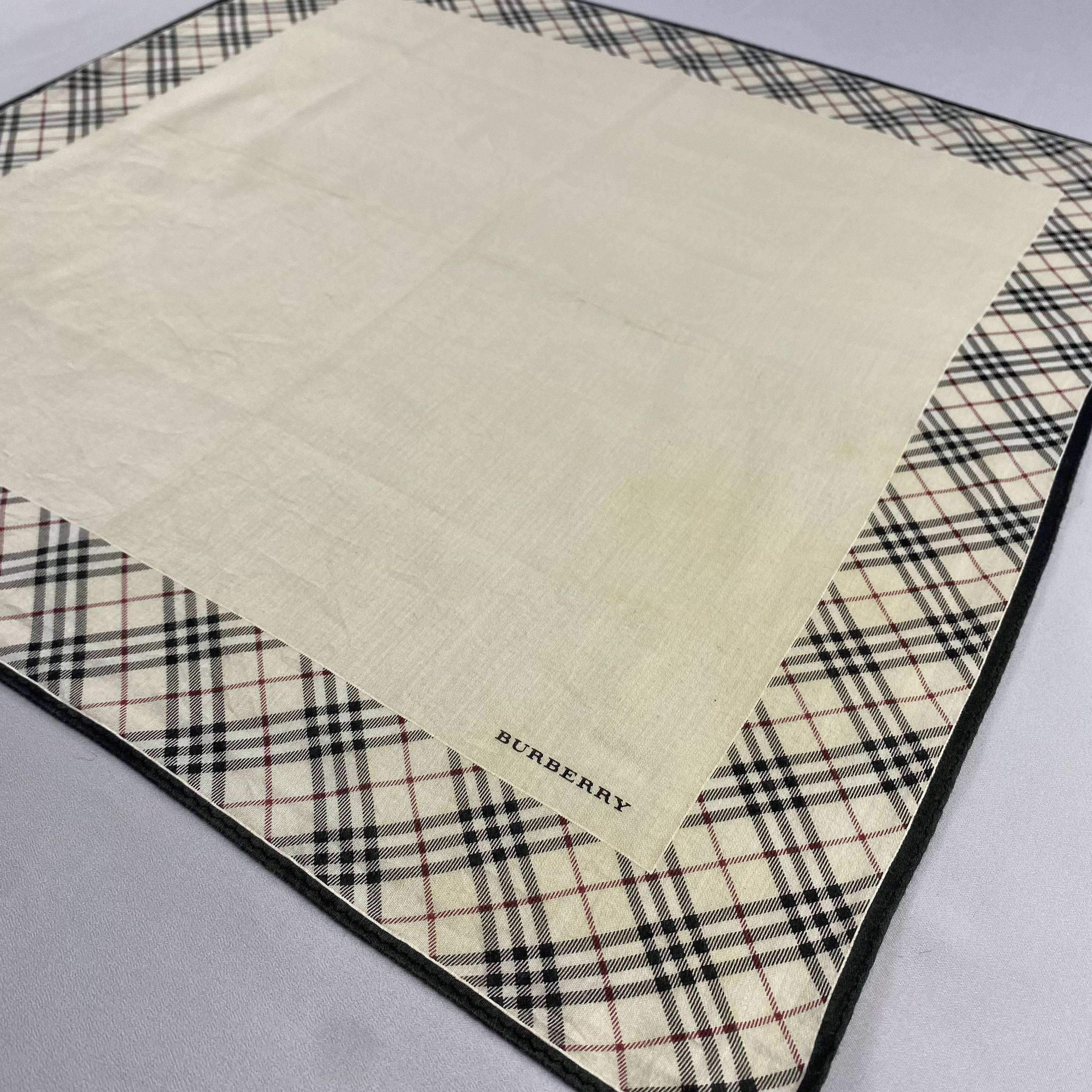 Burberry × Vintage Burberry Handkerchief / Neckerchief / Bandana-P664 Size ONE SIZE - 2 Thumbnail