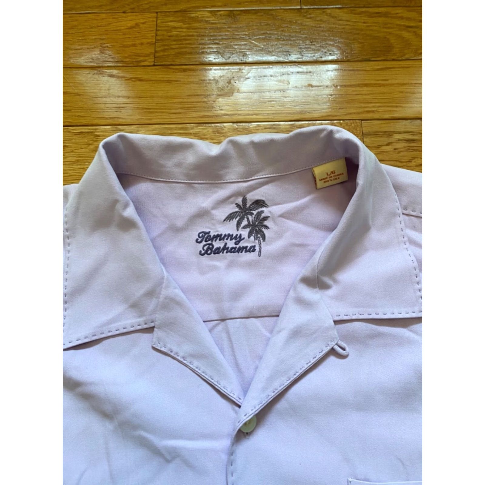 Tommy Bahama Tommy Bahama Shirt Mens L Purple Silk Short Sleeve Button-Up Beach Tropical 60" Chest Regular Vintage No N/A Size US L / EU 52-54 / 3 - 3 Thumbnail
