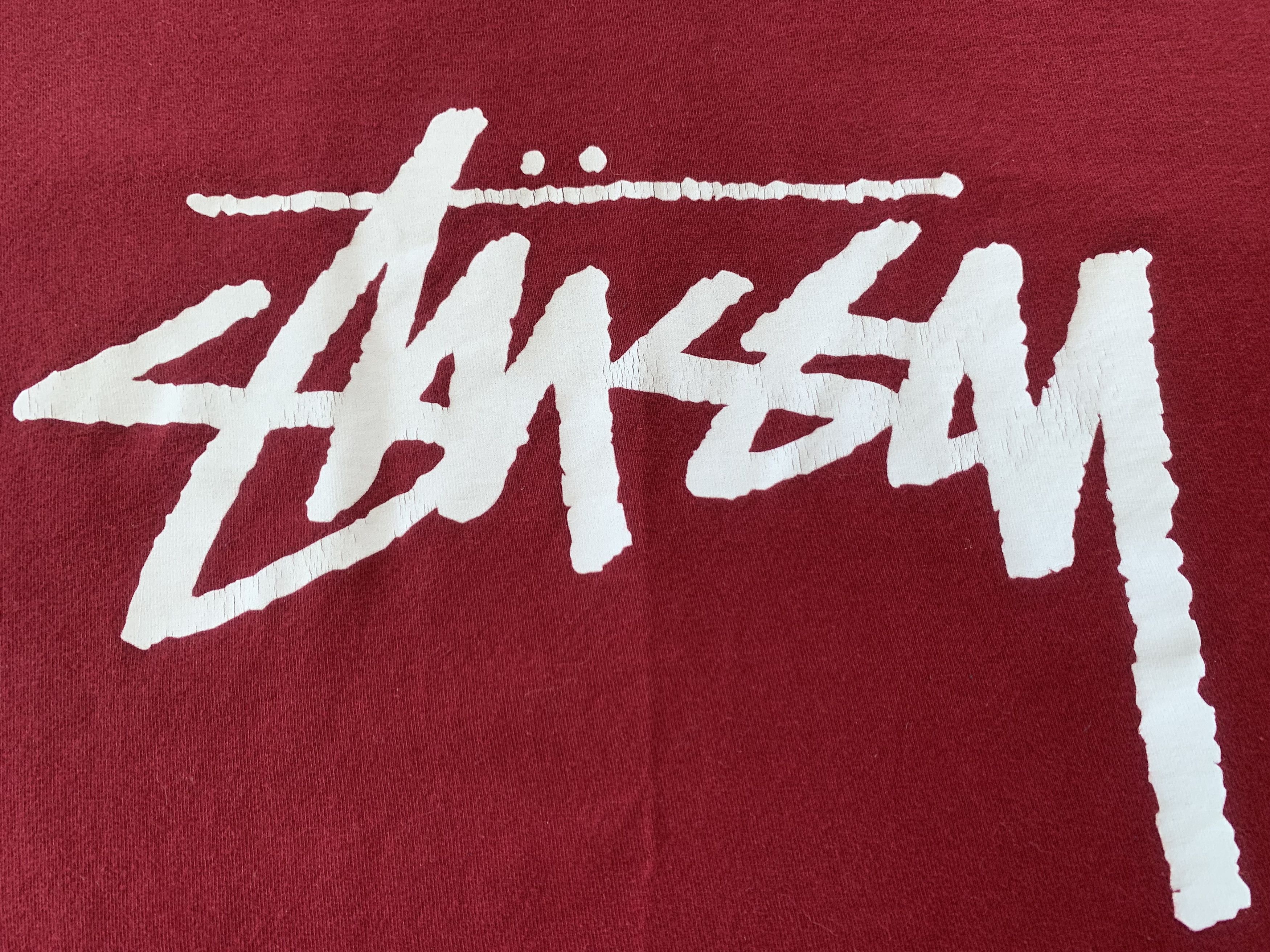 Stussy Mens Stussy Red Cotton Classic Logo Tee Size US M / EU 48-50 / 2 - 5 Thumbnail