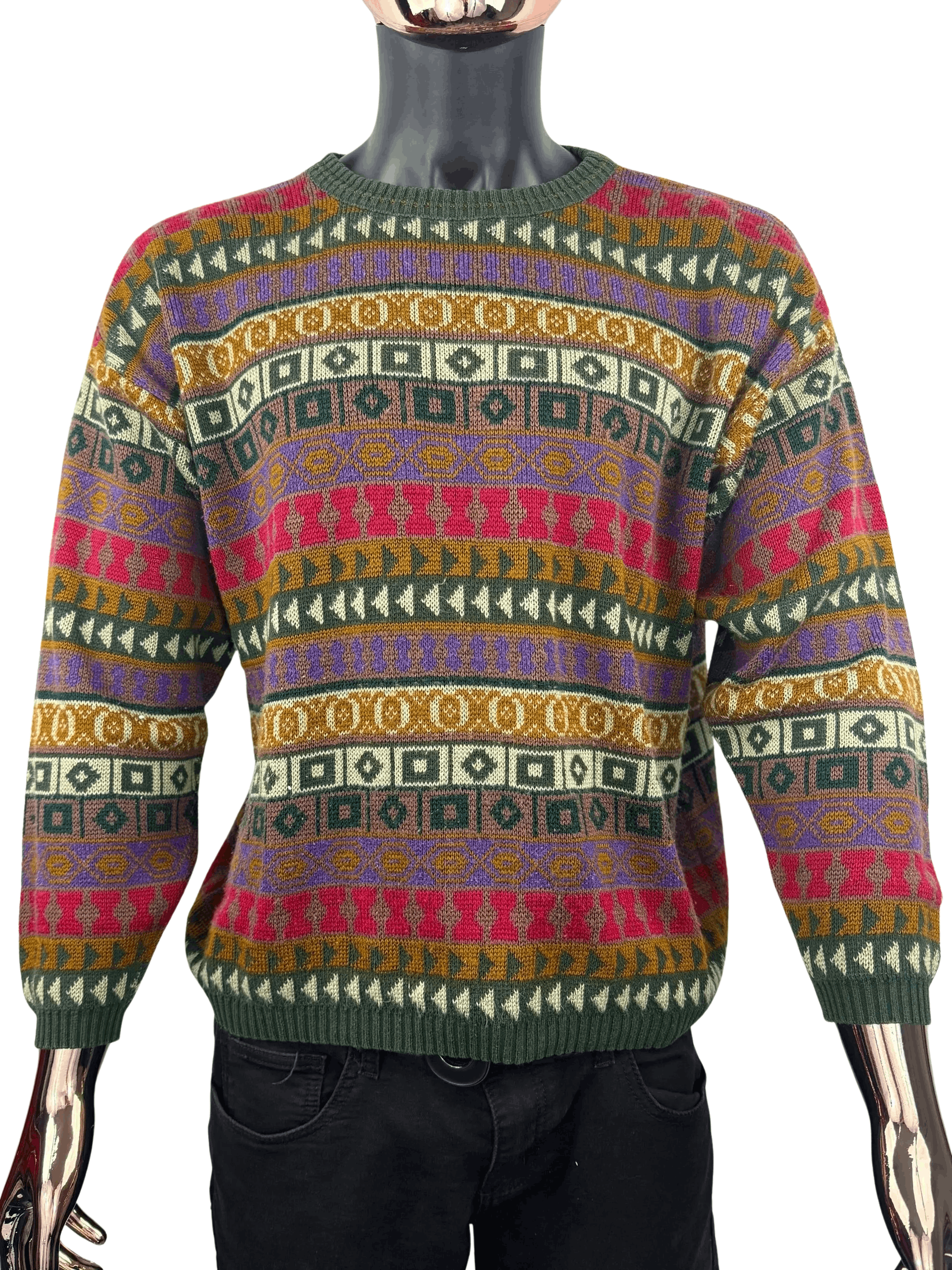 Other VTG Catherine’s Design Geometric Knit Sweater Fair Isle Size US M / EU 48-50 / 2 - 2 Thumbnail