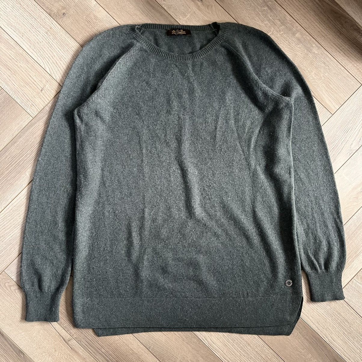 Loro Piana Loro Piana Baby Cashmere Khaki Oversized Jumper Size L / US 10 / IT 46 - 1 Thumbnail